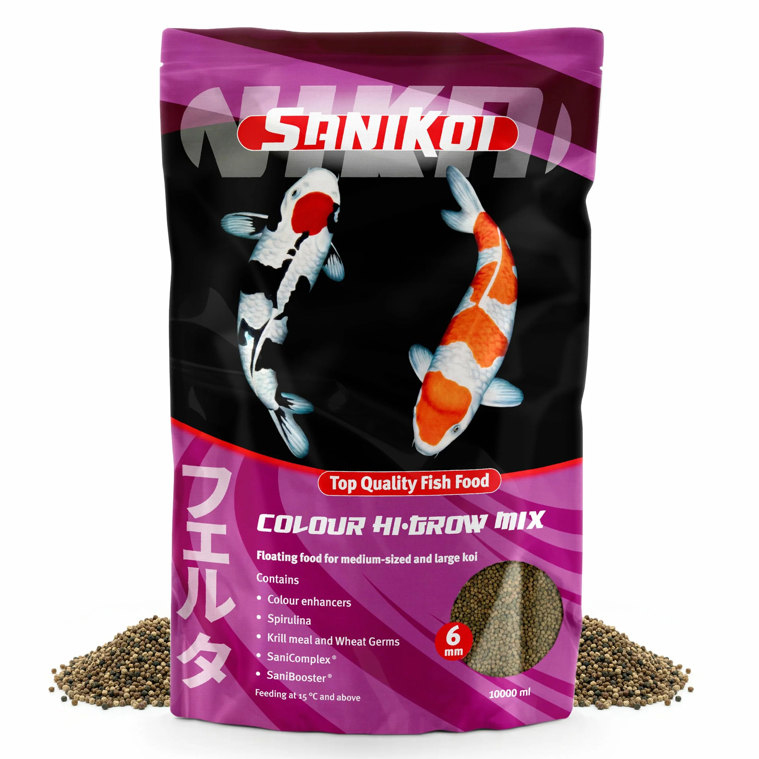 Comida Flotante Sanikoi Colour Hi-Grow para Peces de Estanque, 4700 g