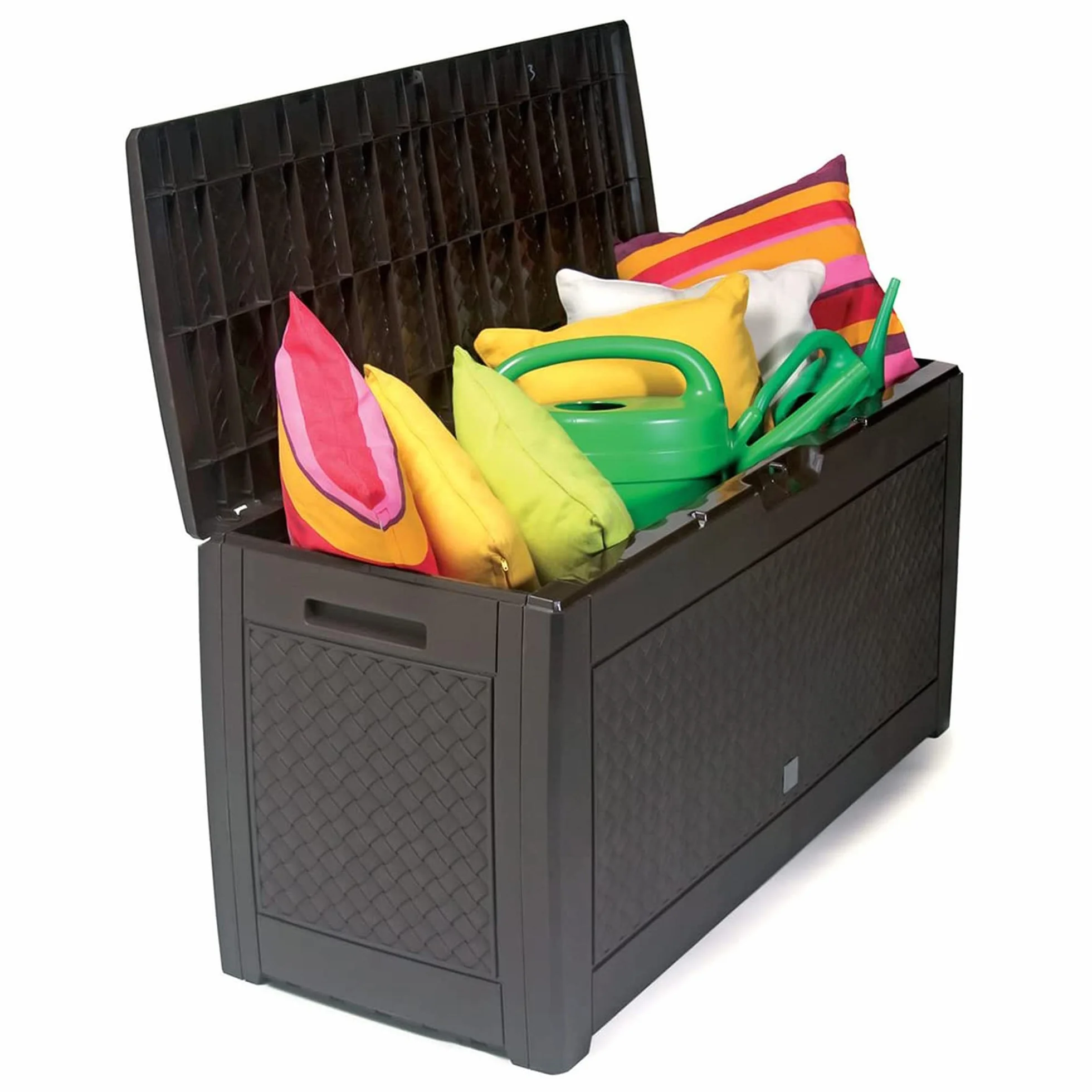 Prosperplast Baul de Almacenamiento 310 L 119x48x60 cm Chocolate
