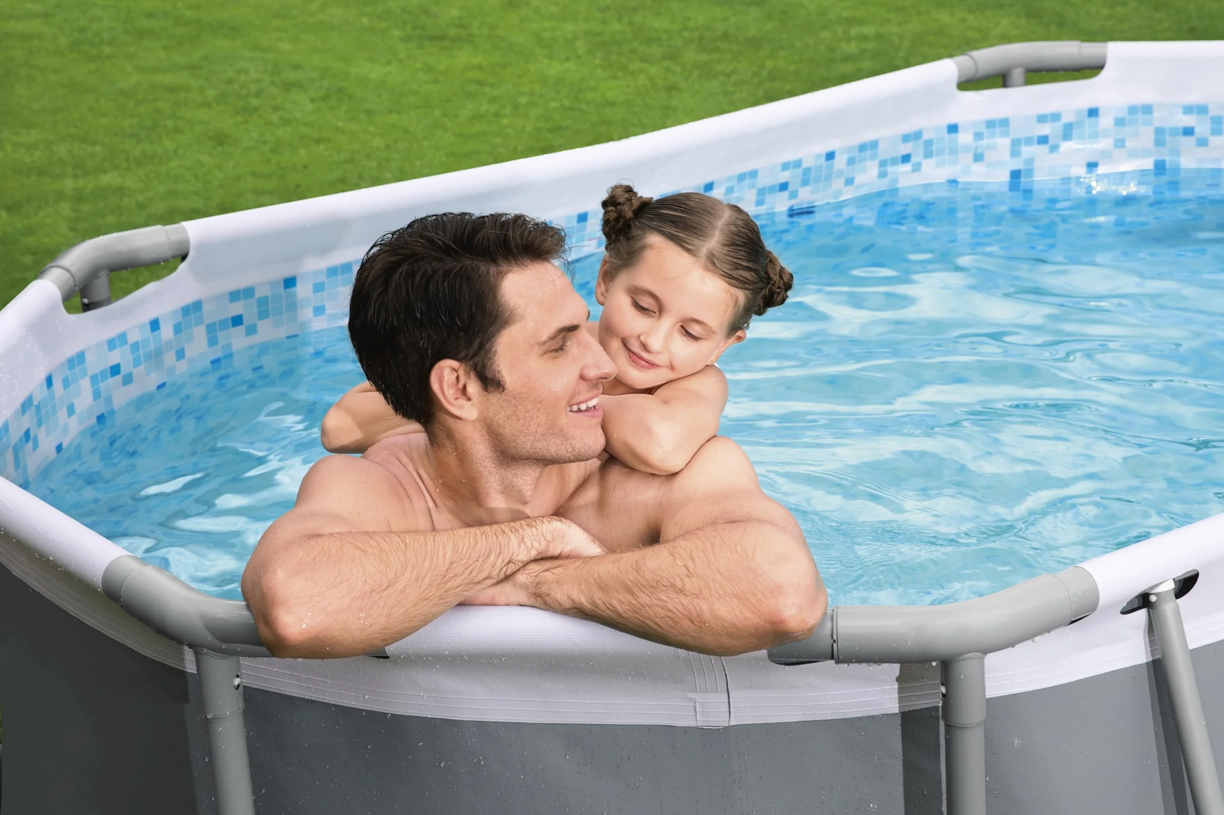 Bestway Juego de Piscina Ovalada 10' x 6'7" x 33" 3.05m x 2m x 84cm