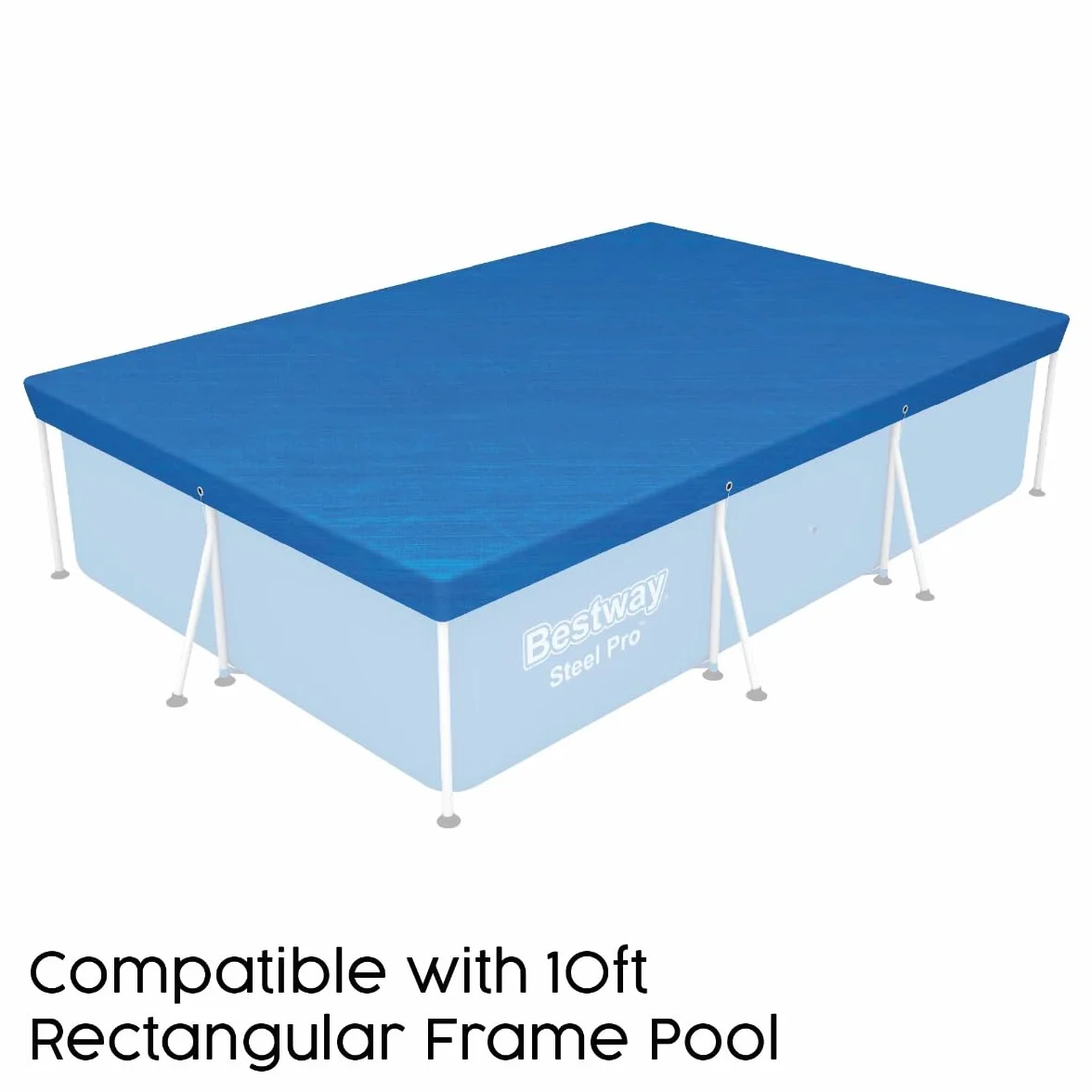 BESTWAY Cobertor de Invierno Rectangular 304x205 cm para Piscinas 300x201 cm Azul