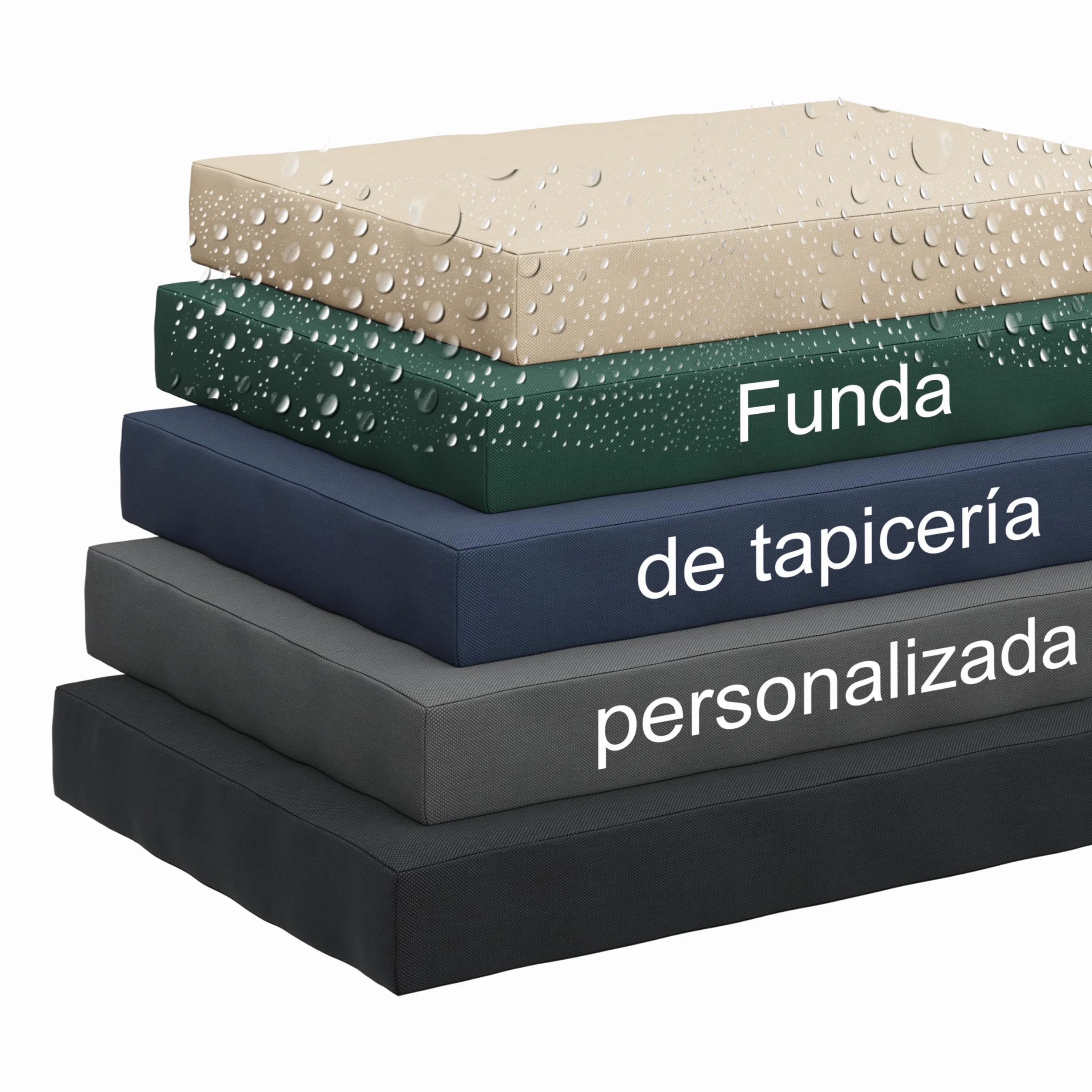 Funda para tapicería Impermeables Personalizadas para Cojines con Cremallera Antideslizantes