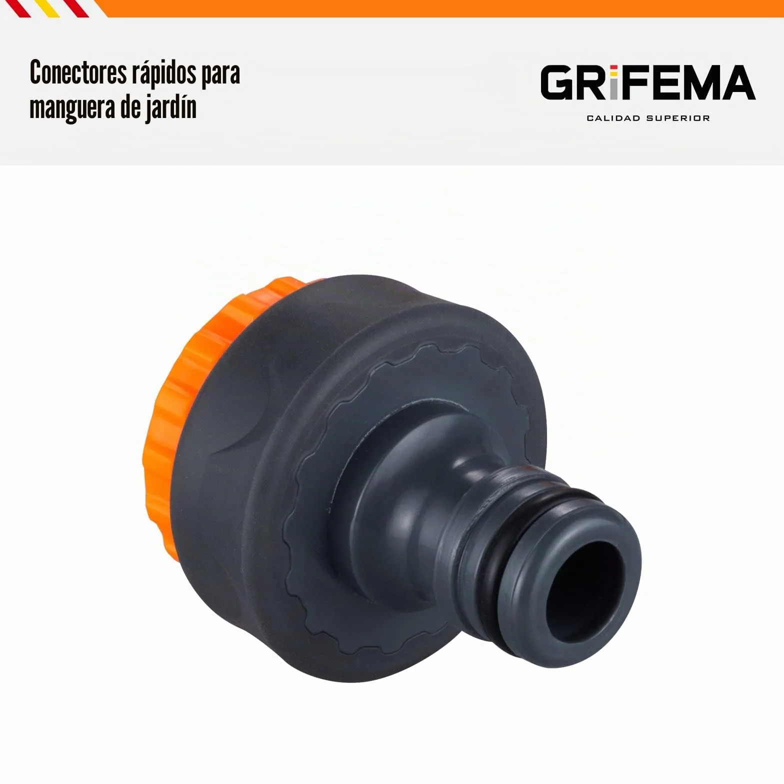 GRIFEMA GE1101 Racor de Grifo Hembra 3/4 pulgadas - 1/2 pulgadas Universal Protección Solar