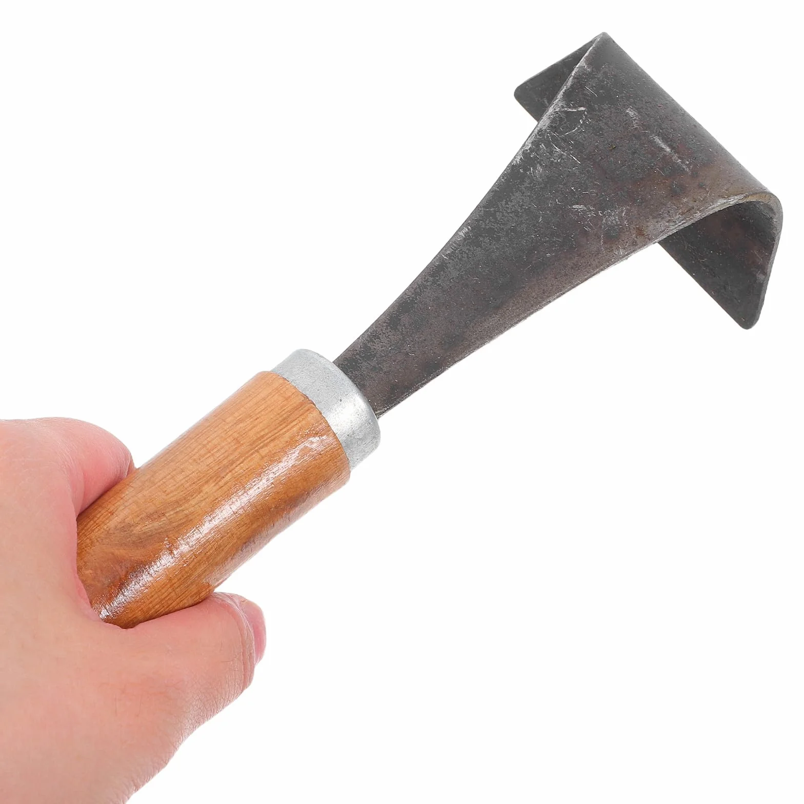 MAGICLULU Herramienta para Descortezar Árboles Mango de Madera y Acero, Cortador de Corteza Práctico y Ergonómico para Jardinería y Plantación de Verduras