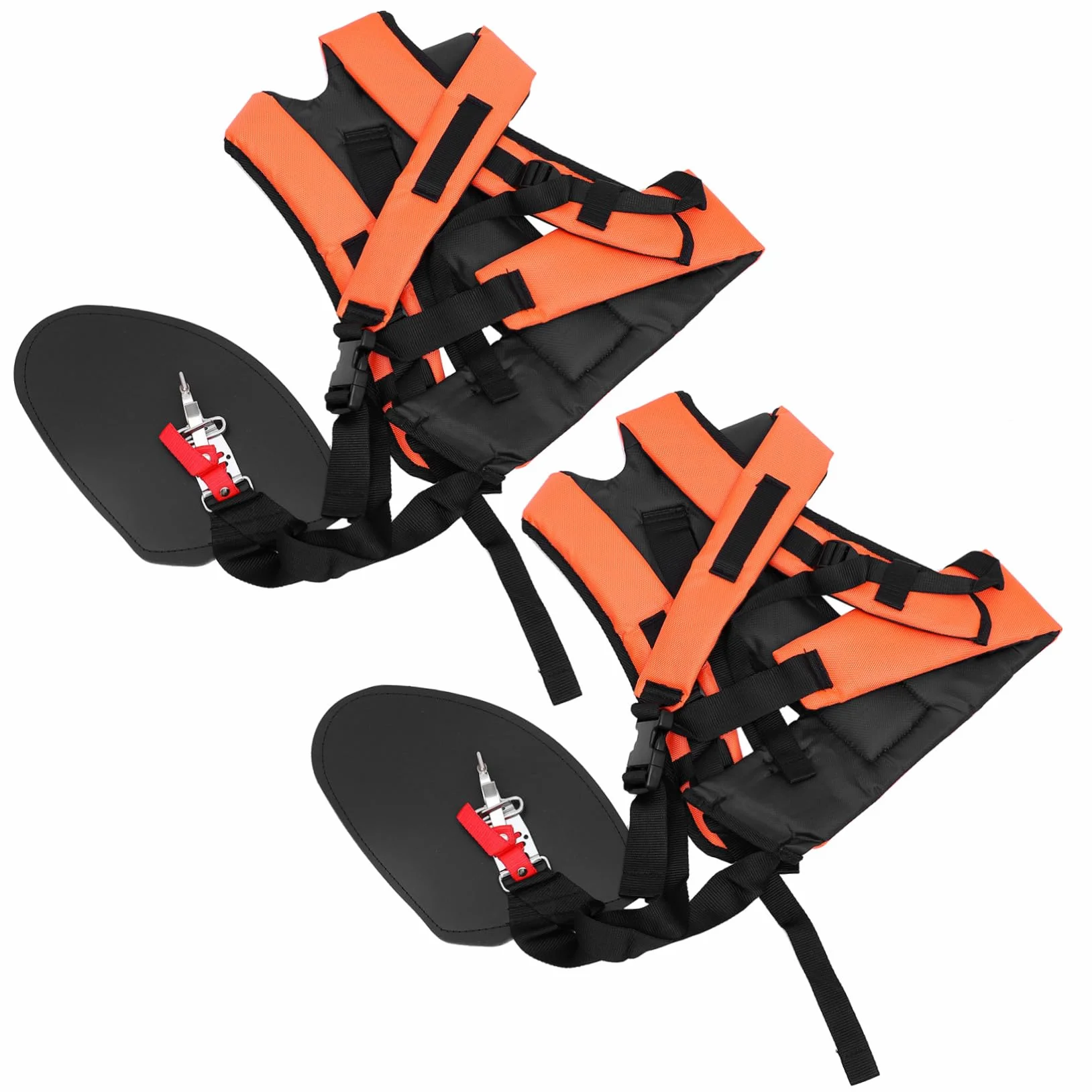 Gatuida 2piezas Correas Dobles para Cortacésped Arnés Acolchado Hombro Cinturón Práctico para Desbrozadora Uso Cómodo Jardinería