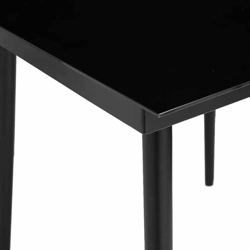 IKAYAA Mesa y 4 Sillas de Comedor Jardin Juego de Comedor de Exterior Mesa de Jardín con 4 Sillas Conjunto Jardin Exterior Ratán Sintético y Acero #2