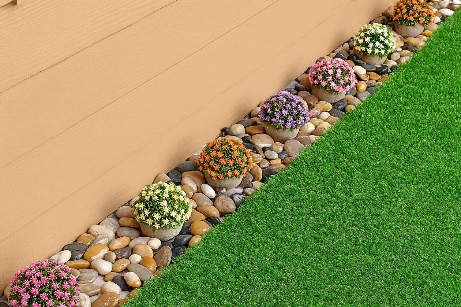 Piedras decorativas naturales 3-5 cm alto pulido para acuarios macetas jardín 2 kg