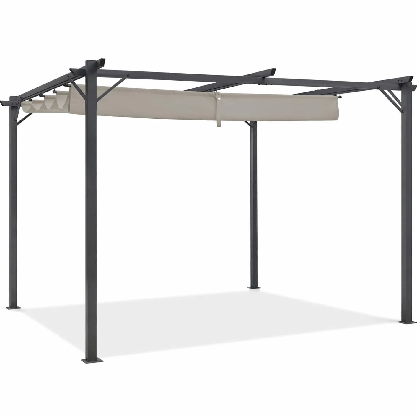 Pergola tejado retráctil Topo 3 x 4 M cenador 4 patas