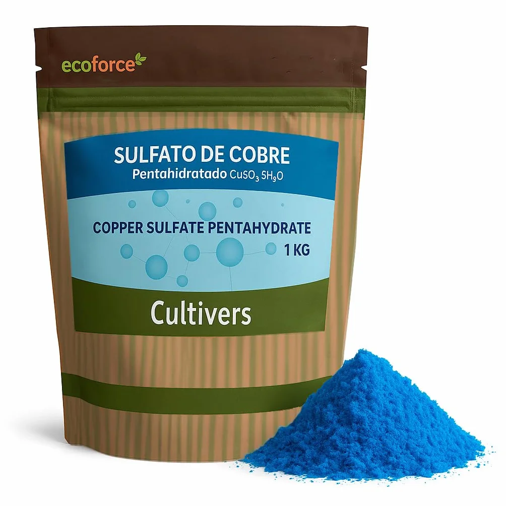CULTIVERS Sulfato de Cobre 1 kg Polvo Mojable