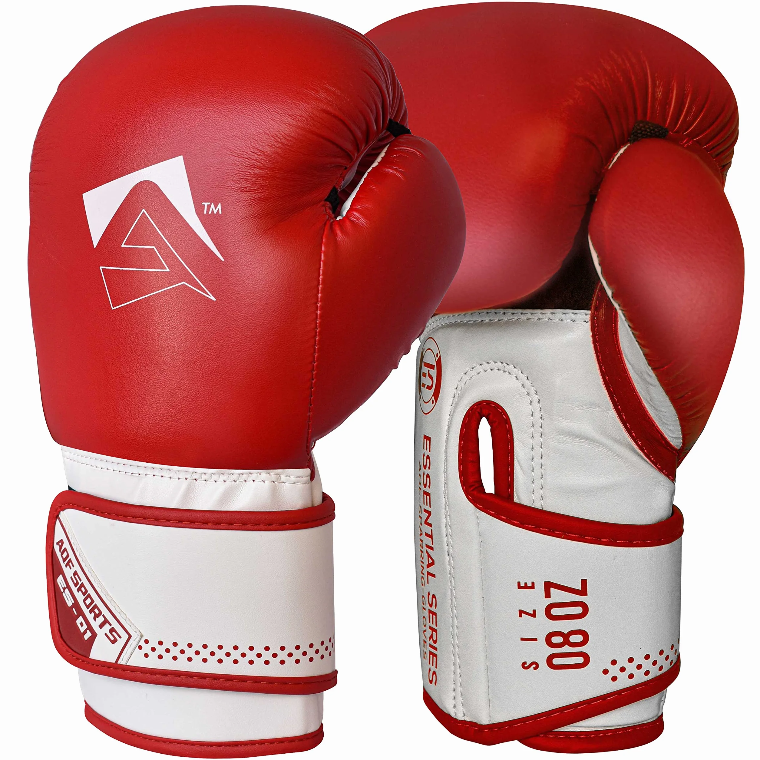 AQF Guantes Boxeo Cuero Saco Boxeo Guantillas MMA Kick Boxing Muay Thai UFC Capa Extra Acolchado 8 10 12 14 16 Oz