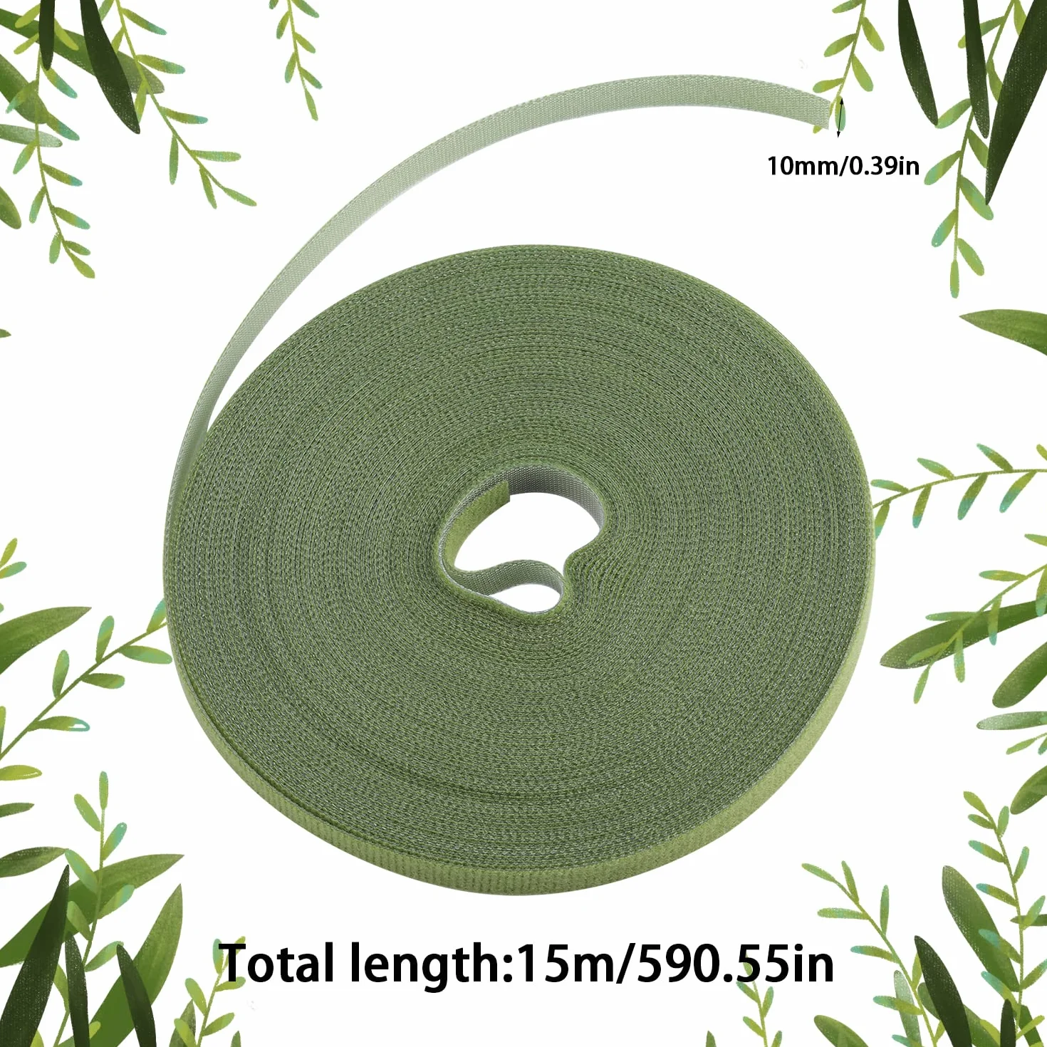 Attache Cable 15m Bande Scratch Nylon Réutilisable Sangle Organisateur de Câbles 10mm