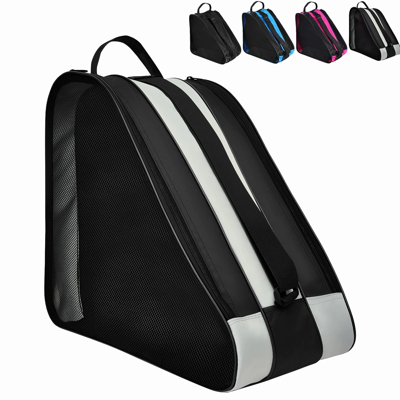 Bolsa para Patines en Linea con 3 Compartimentos para Casco y Protecciones