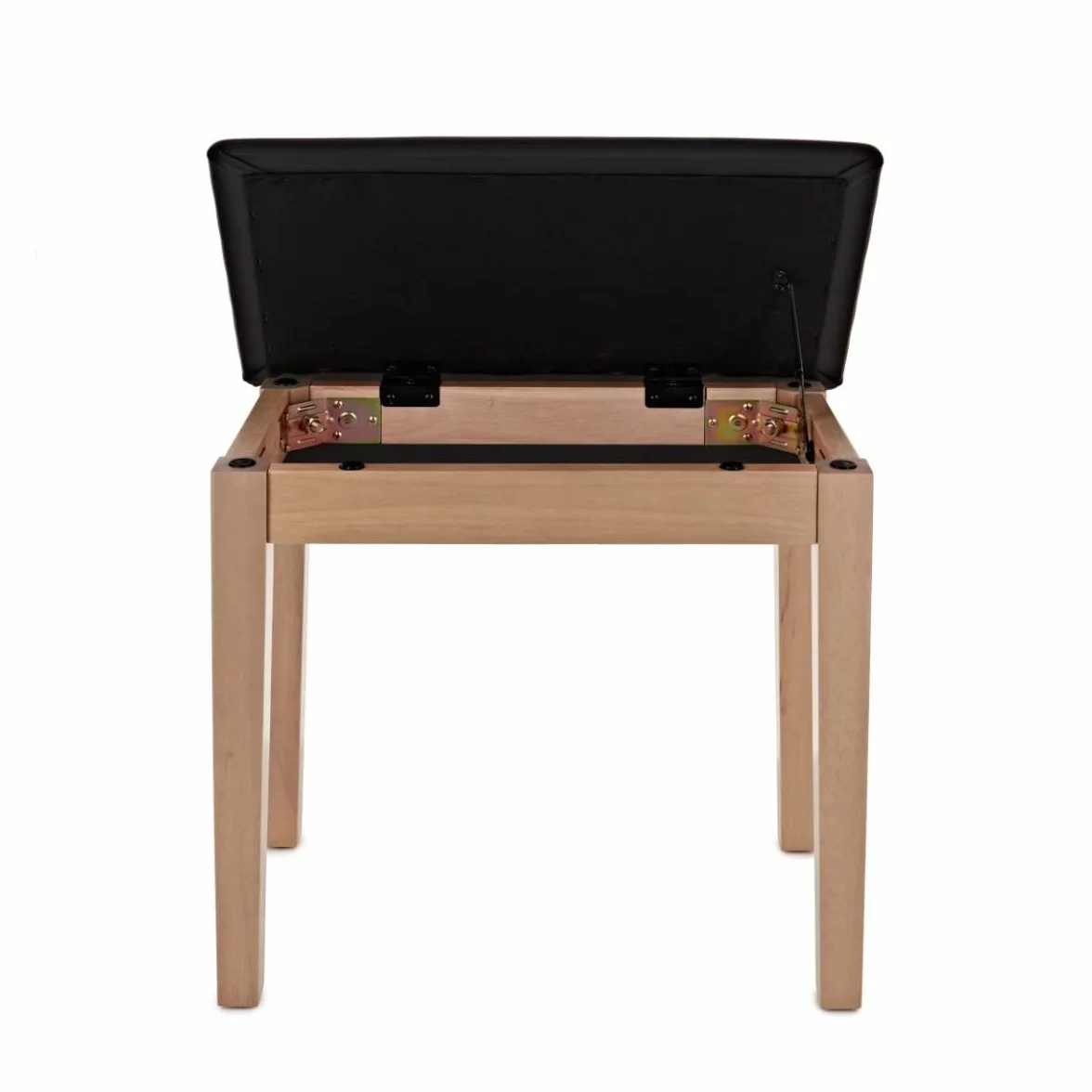 Gear4music Taburete para Piano con Almacenamiento Madera de Roble Claro