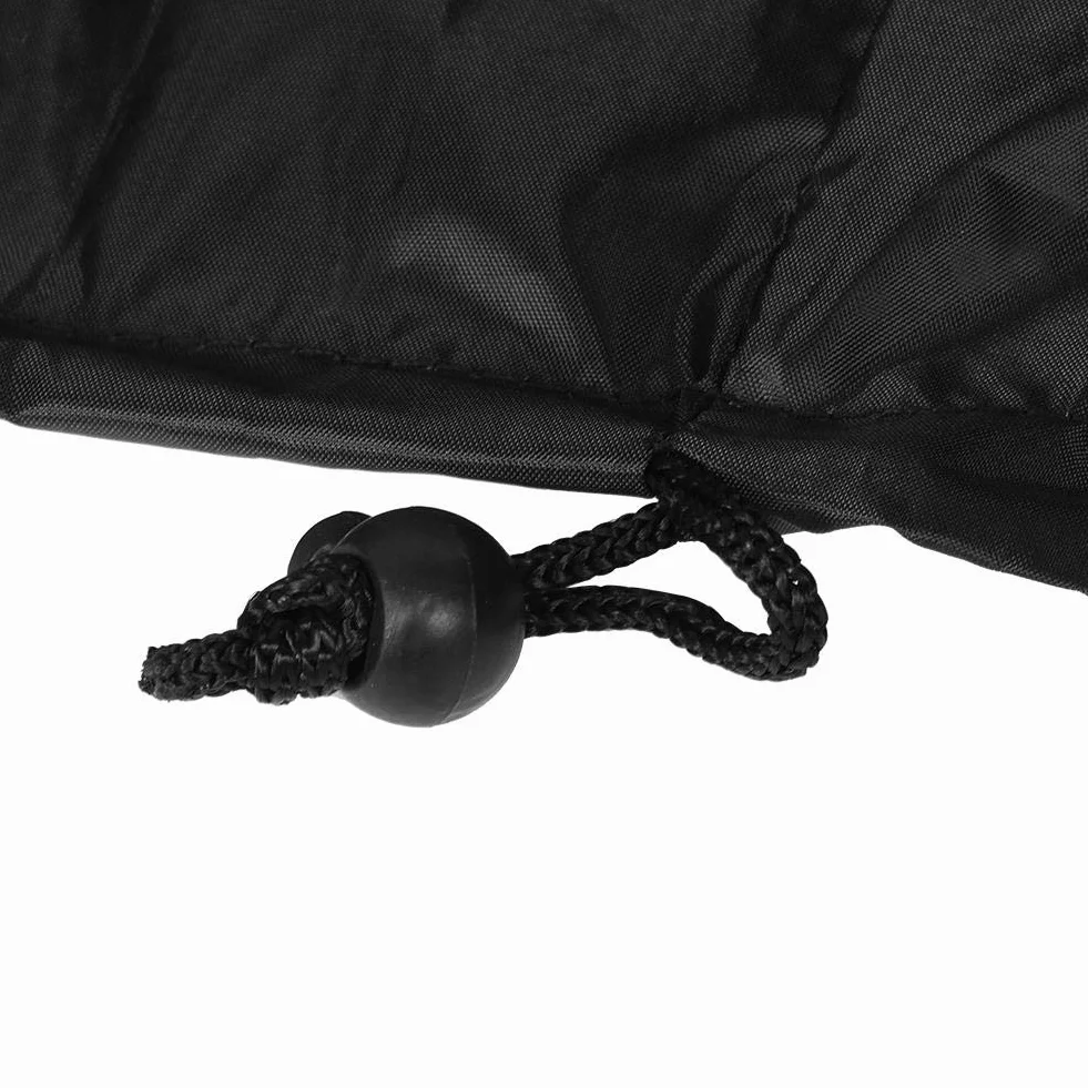 Cubierta Impermeable para Caja de Almacenamiento de Jardín 123x62x55cm Negro