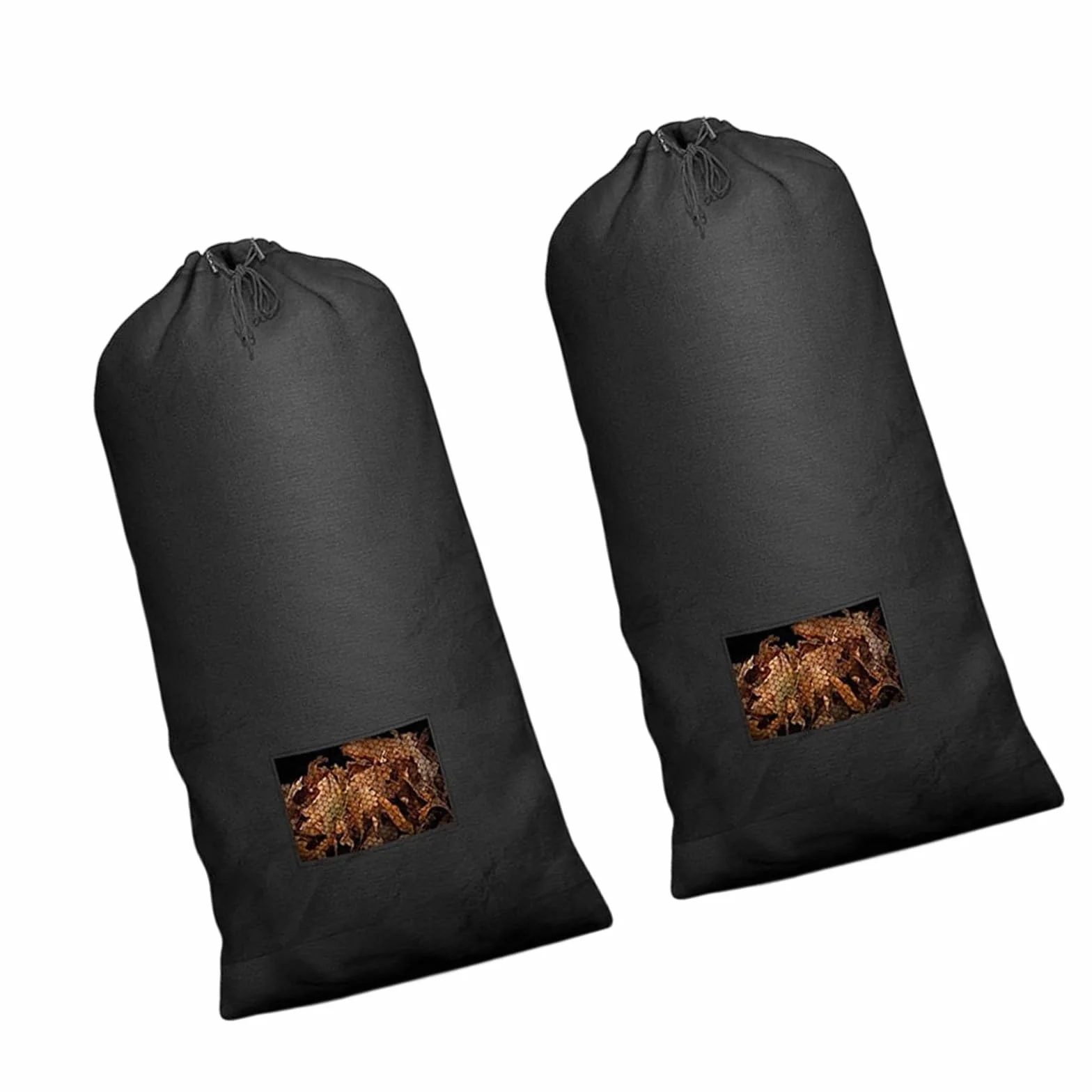 Bolsa de recogida de agujas de 79 pulgadas de hierba fabricada en tejido universitario 420D mejorado con capa de polietileno impermeable para mayor durabilidad
