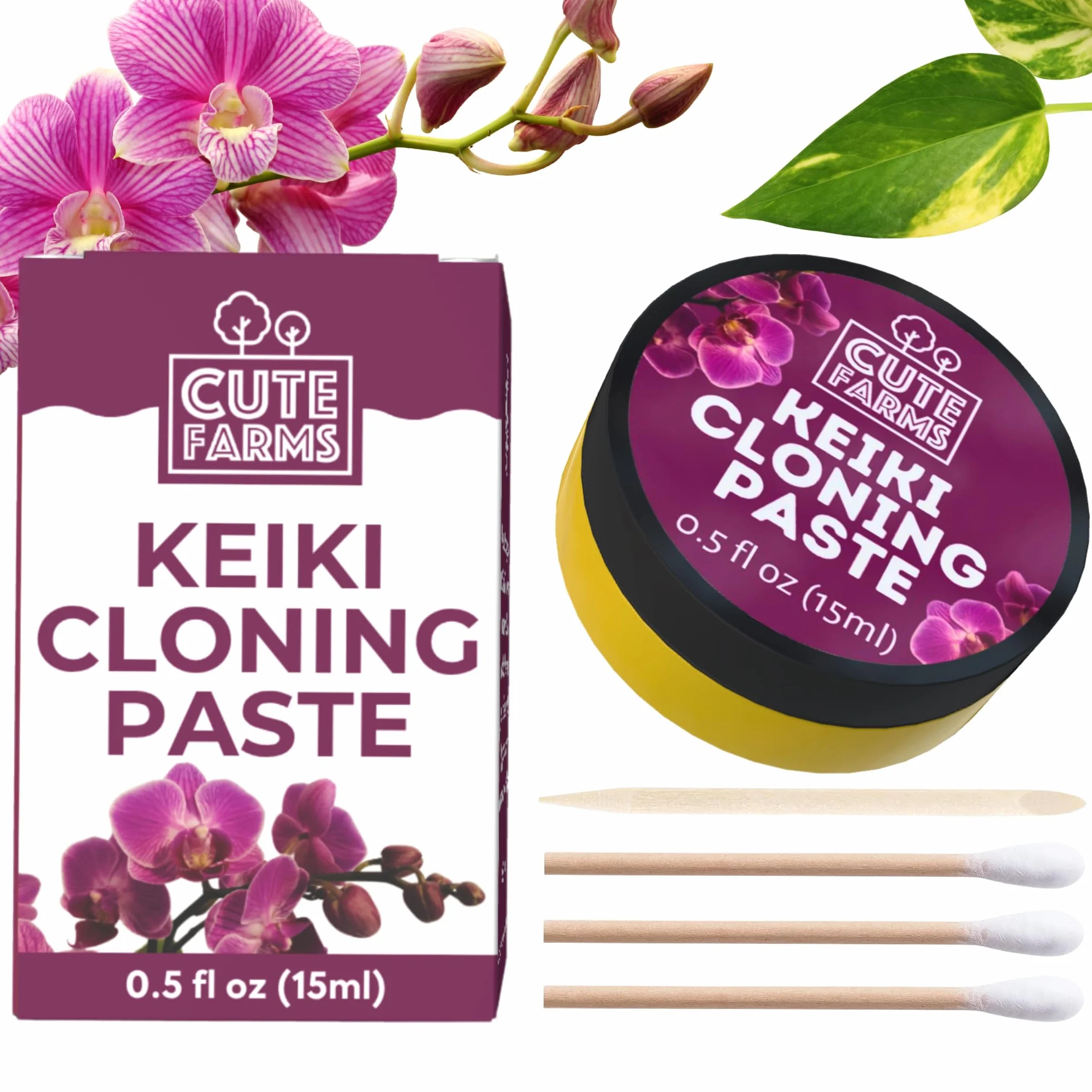 Cute Farms Keiki Pasta de clonación para orquídeas 0.5 oz Hormonal Gel