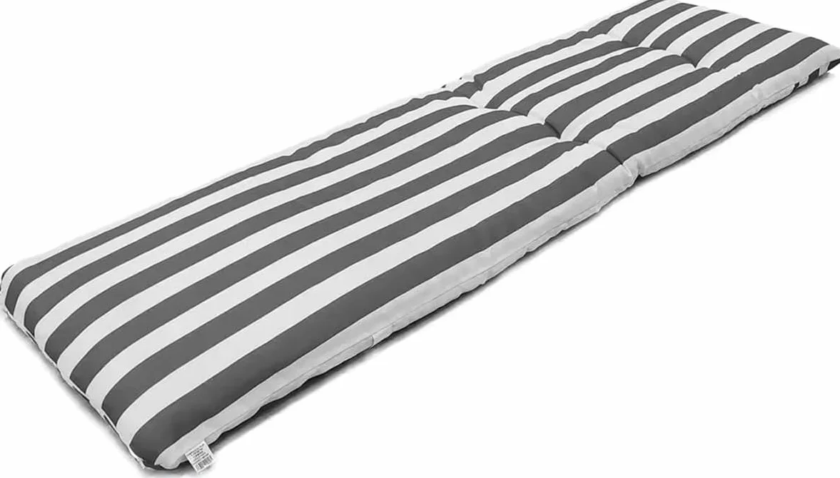 Cojín Tumbona Colchóneta 180x55x8cm Gris