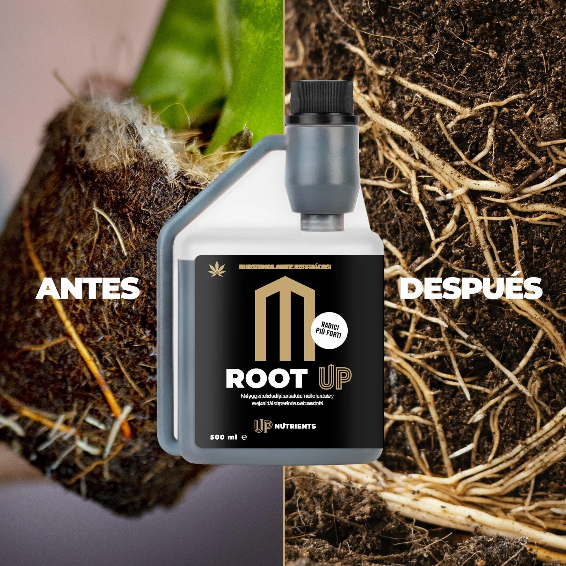 UP NUTRIENTS Bio Estimulador de Raíces 500 ml Fertilizante Radicular Enraizante Orgánico