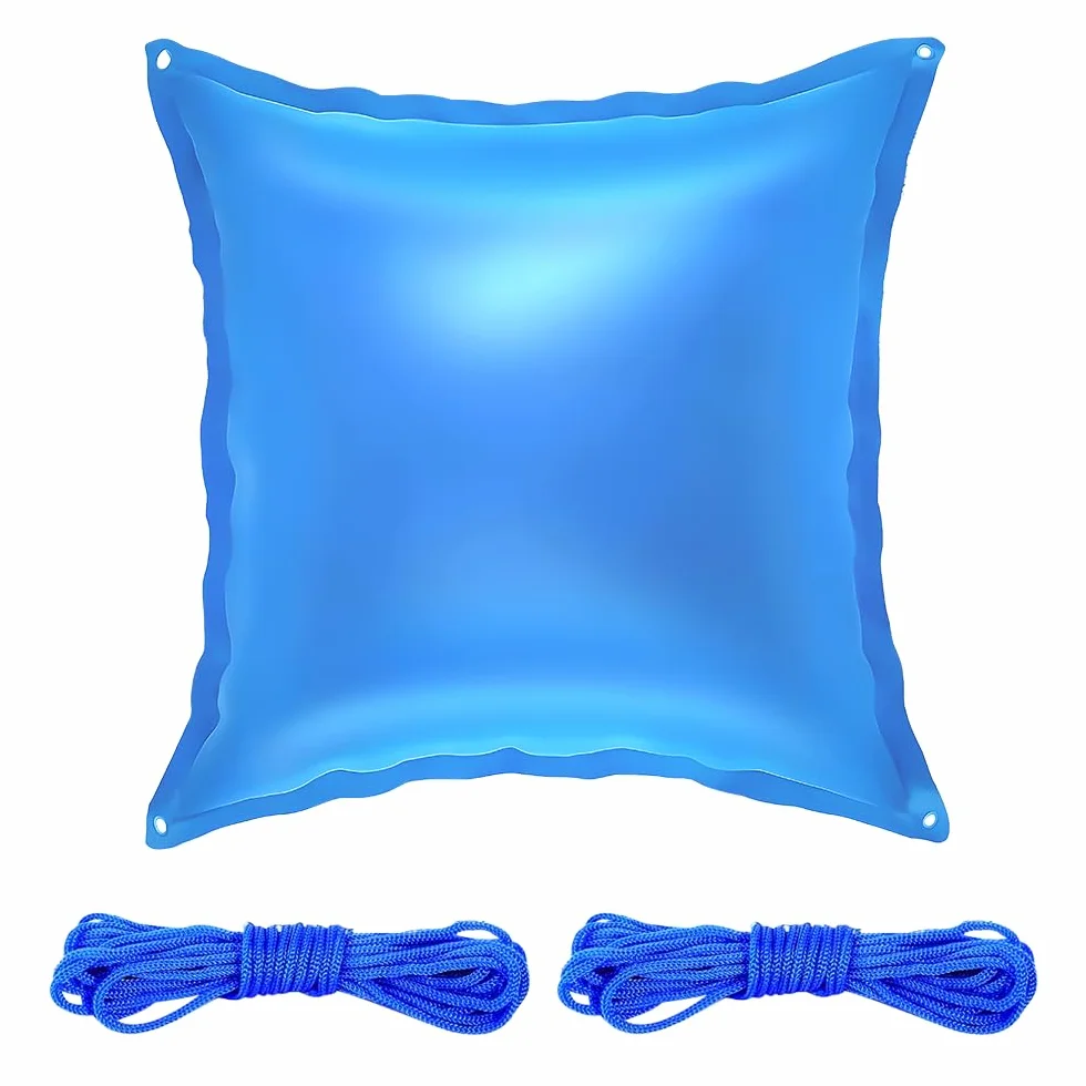Cojín de Aire para Piscina XXL 120x120 cm PVC Inflable para Cubierta de Invierno