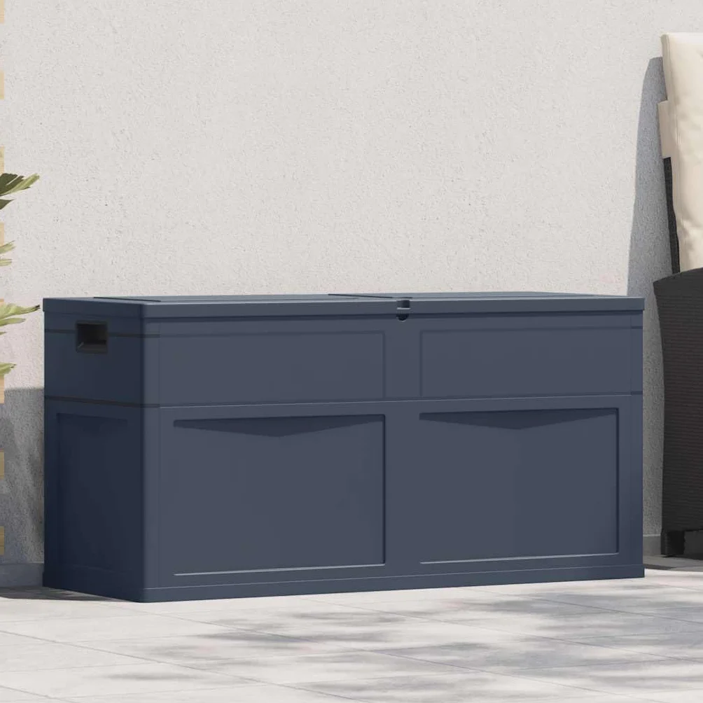 vidaXL Caja de Almacenamiento de Jardín 320 L Negro