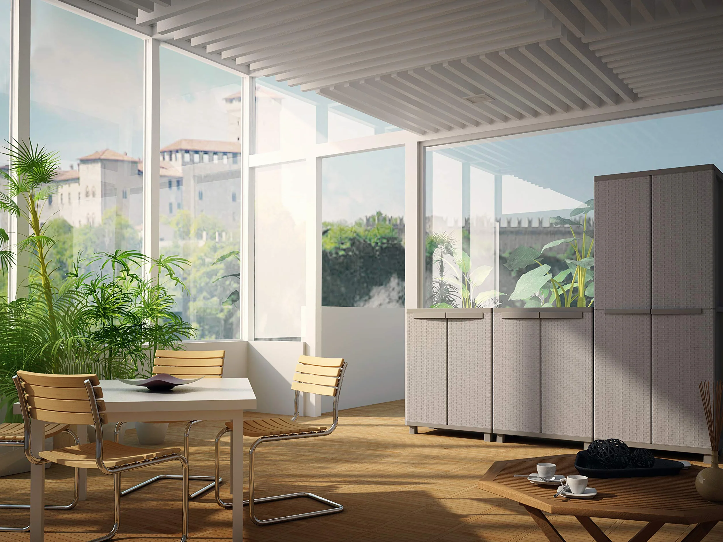 Armario 2 Puertas con 1 Estante Interno 68x37.5x91.5 cm