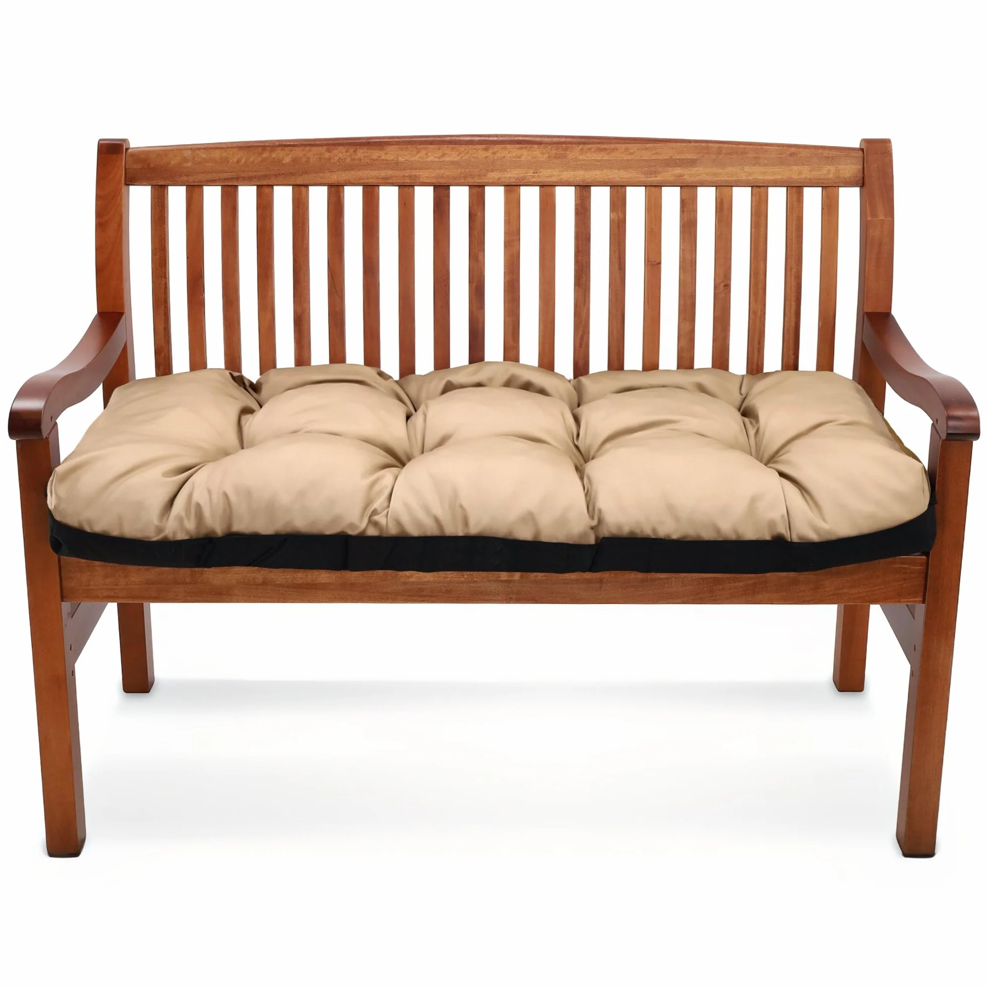Cojín para Banco Exterior 100x50 cm Jardín Balancín Muebles - Cojín Asiento Acolchado Beige