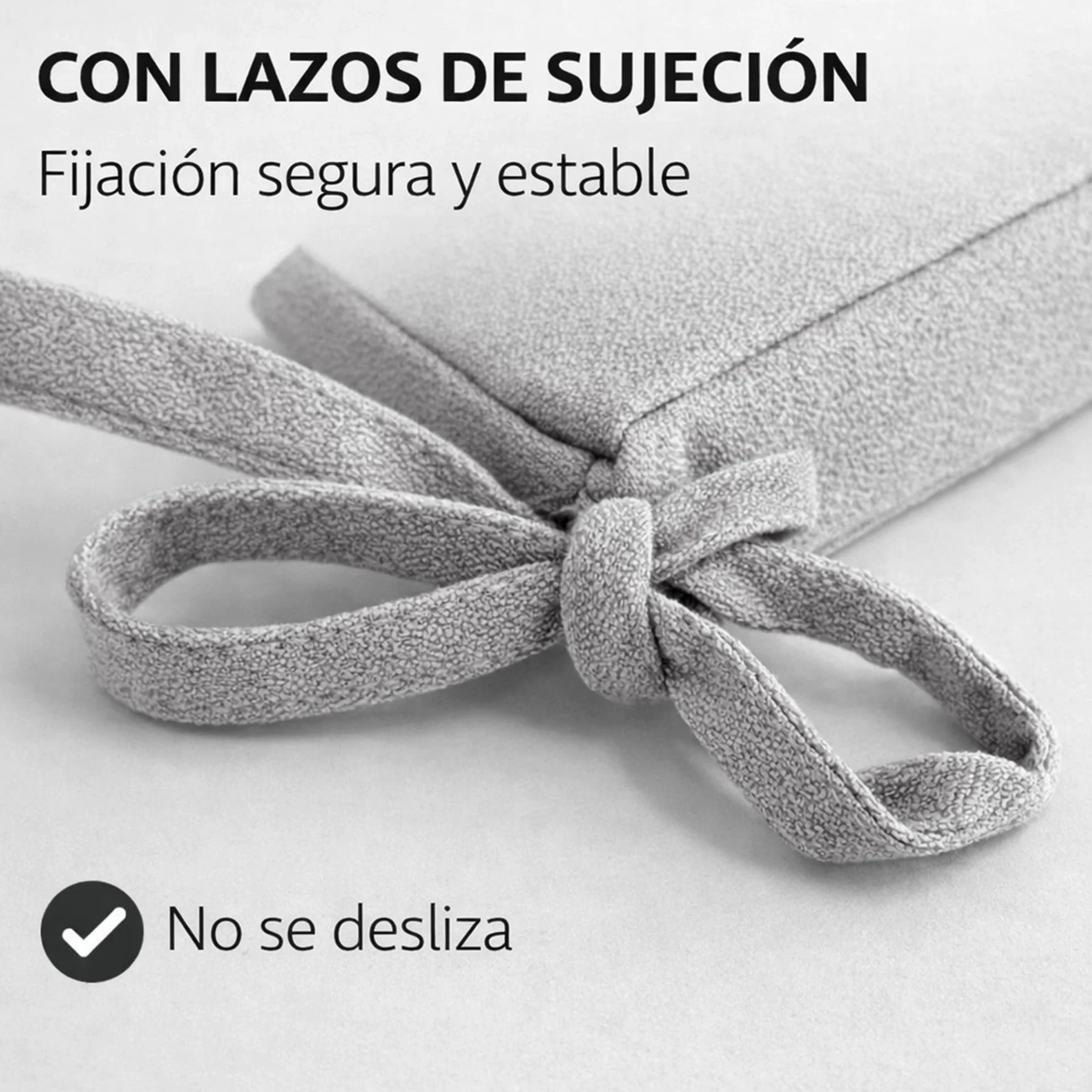Cojín para silla 45x45x5 cm Repelente al agua Funda con cremallera desmontable Pack 4