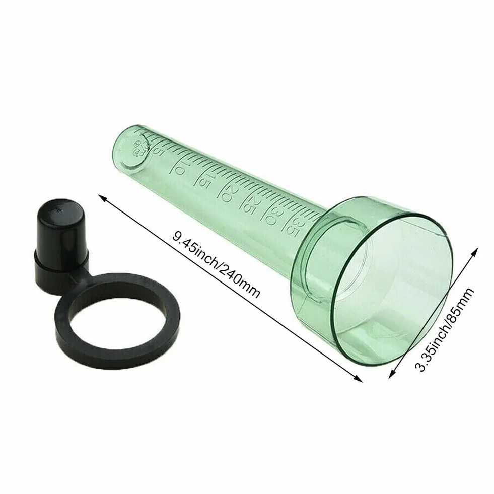 Pluviómetro de Plástico Transparente 35 ml para Jardín Exterior
