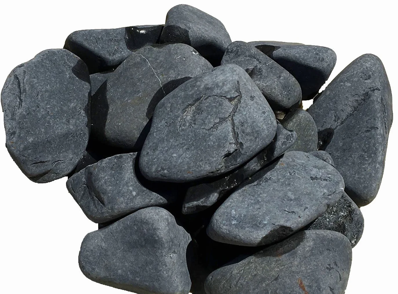 Piedra Decorativa Negra Canto Rodado 3 Sacos 20 kg 25/40 mm