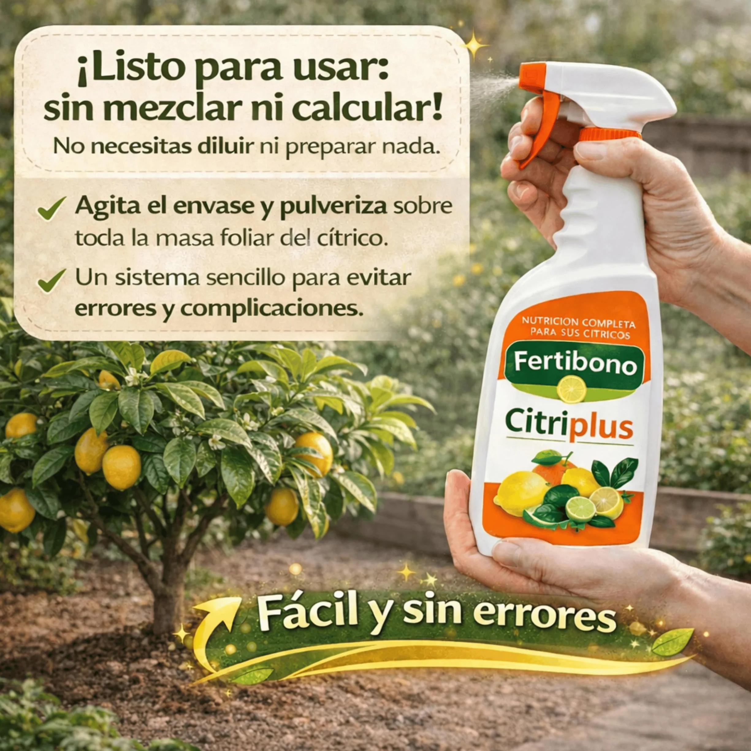 Fertibono CitriPlus Abono Cítricos 750 ml Pulverización Foliar Limonero Naranjo