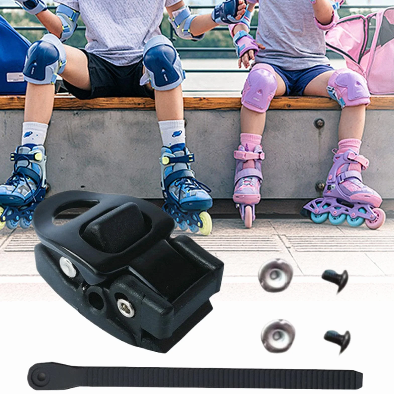 Correas para patines de ruedas hebillas ajustables cierre con tornillo