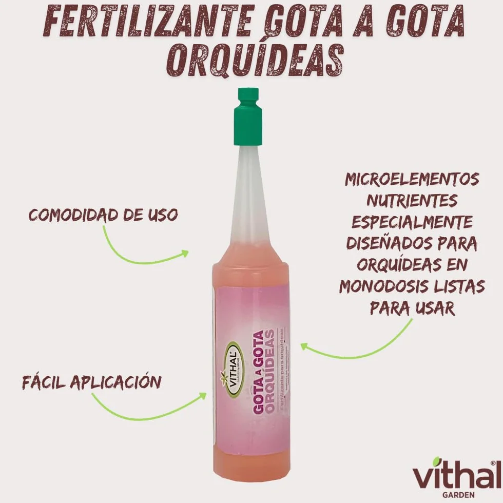 VITHAL Fertilizante Gota A Gota Orquídeas 32ml Monodosis 6 Unidades
