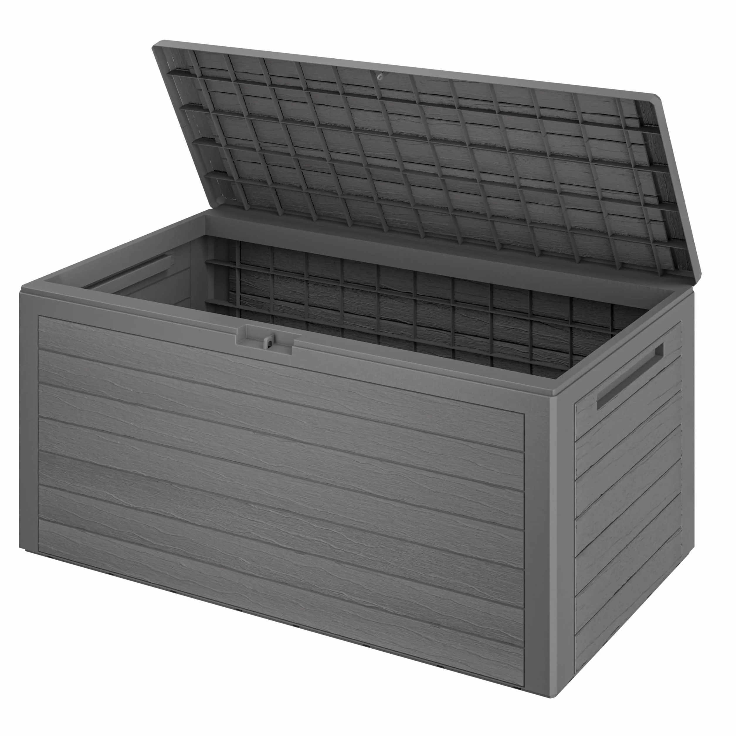 Casaria Baúl de Almacenamiento Exterior 280L 116x43x55cm Gris