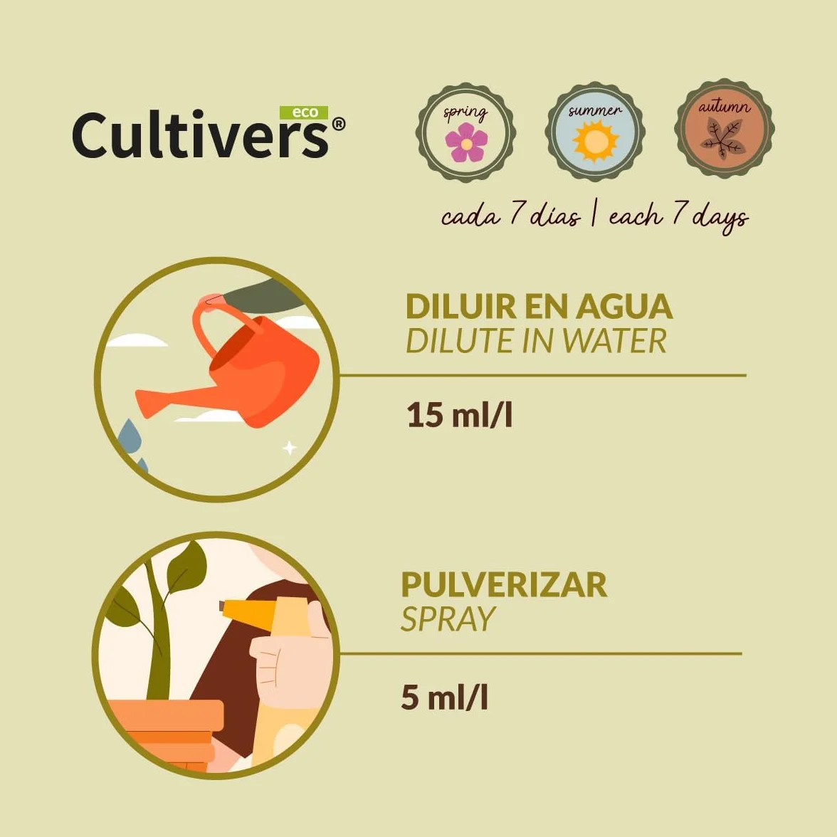 CULTIVERS Calcio Líquido para Tomates y Pimientos 2x1 L Abono Líquido