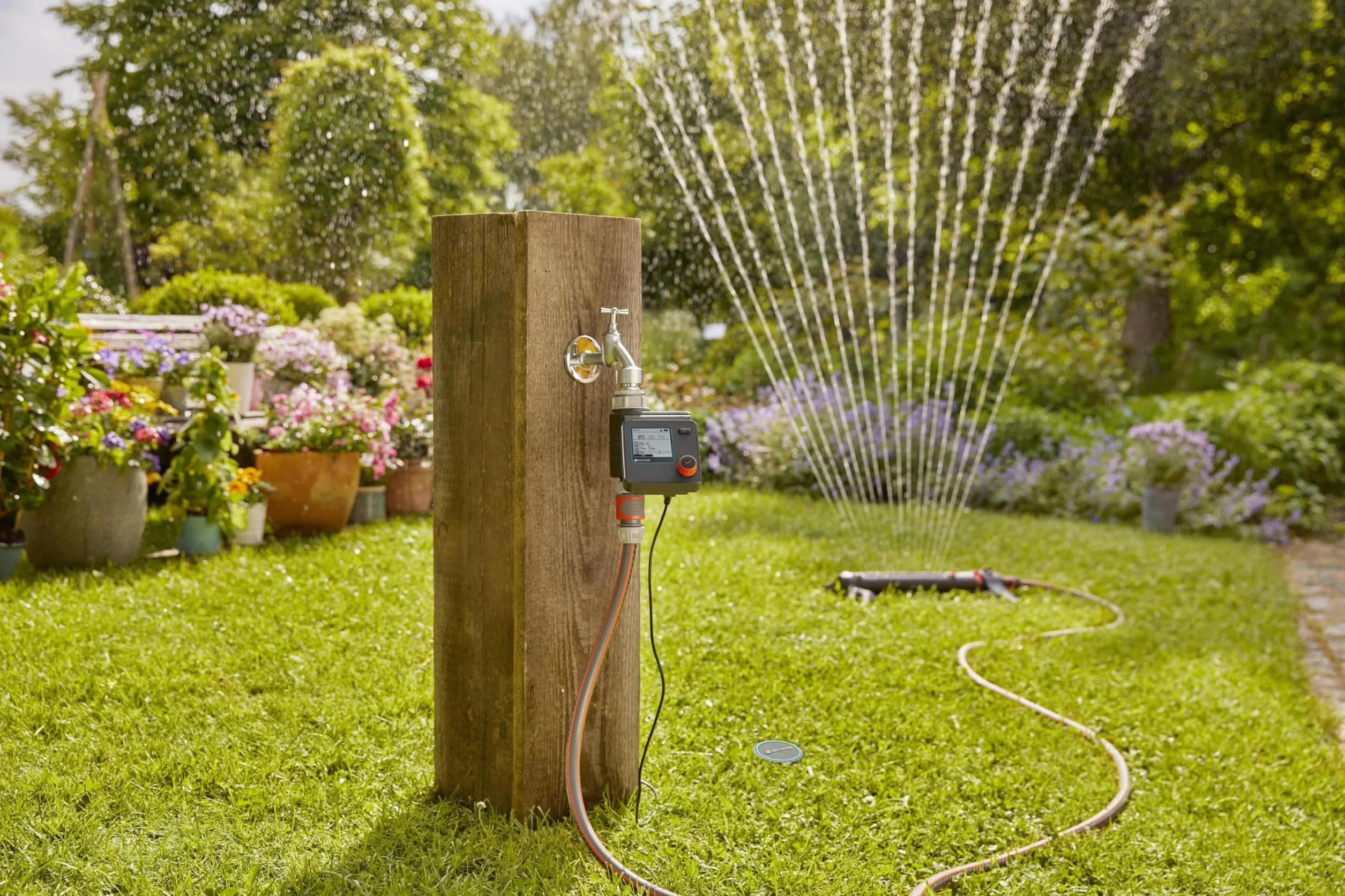 Gardena programador de riego Select 1891-20 riego automático 3 programaciones Water Now