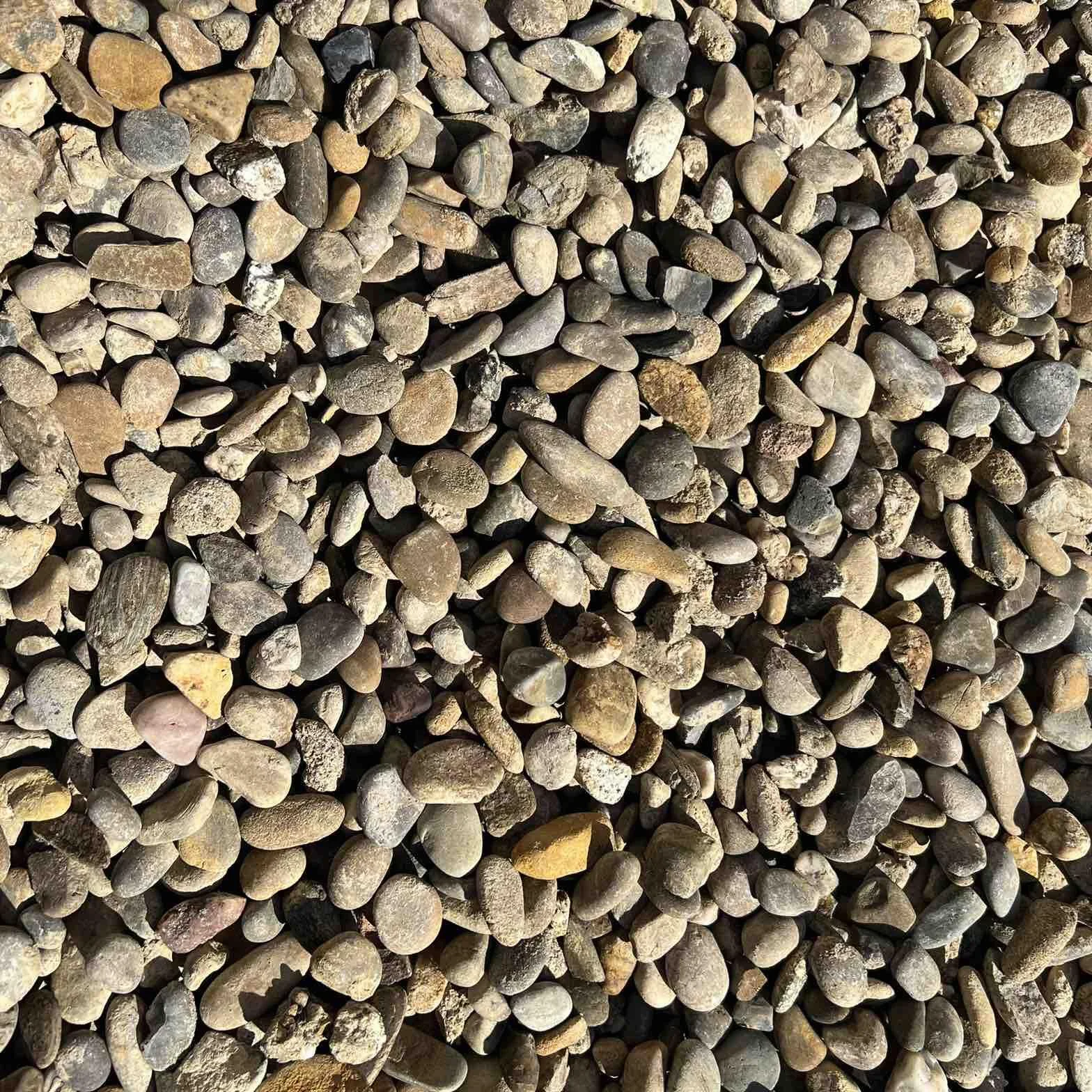 Gravilla Canto Rodado Piedra Natural Saco 20 kg Piedra decorativa 12-20 mm