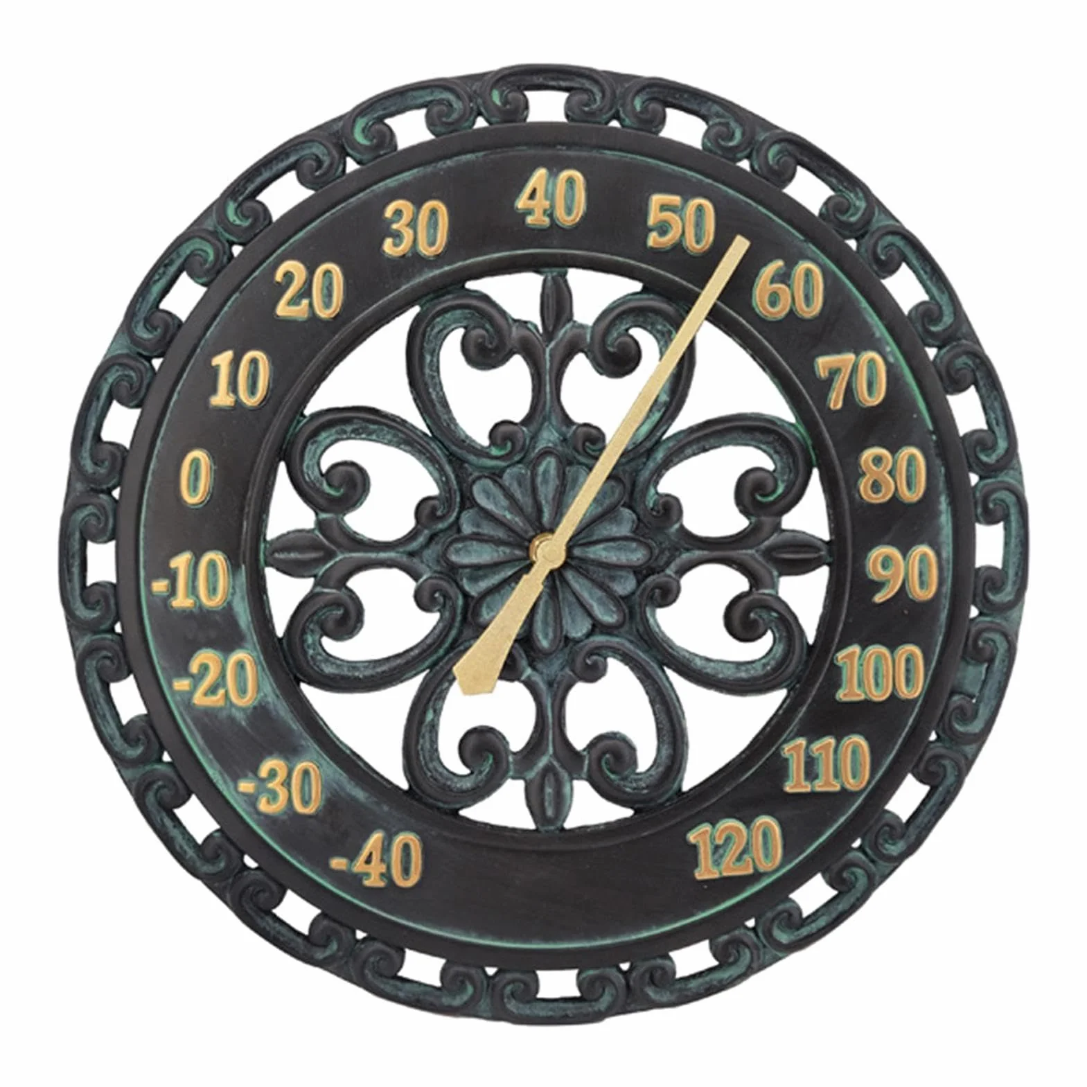Termómetro decorativo exterior | Termómetro de pared de jardín resistente a la intemperie para terraza - Termómetro decorativo para garaje, terraza, jardín, pared exterior, valla | a la intemperie para terraza - Termómetro decorativo para garaje, terraza,