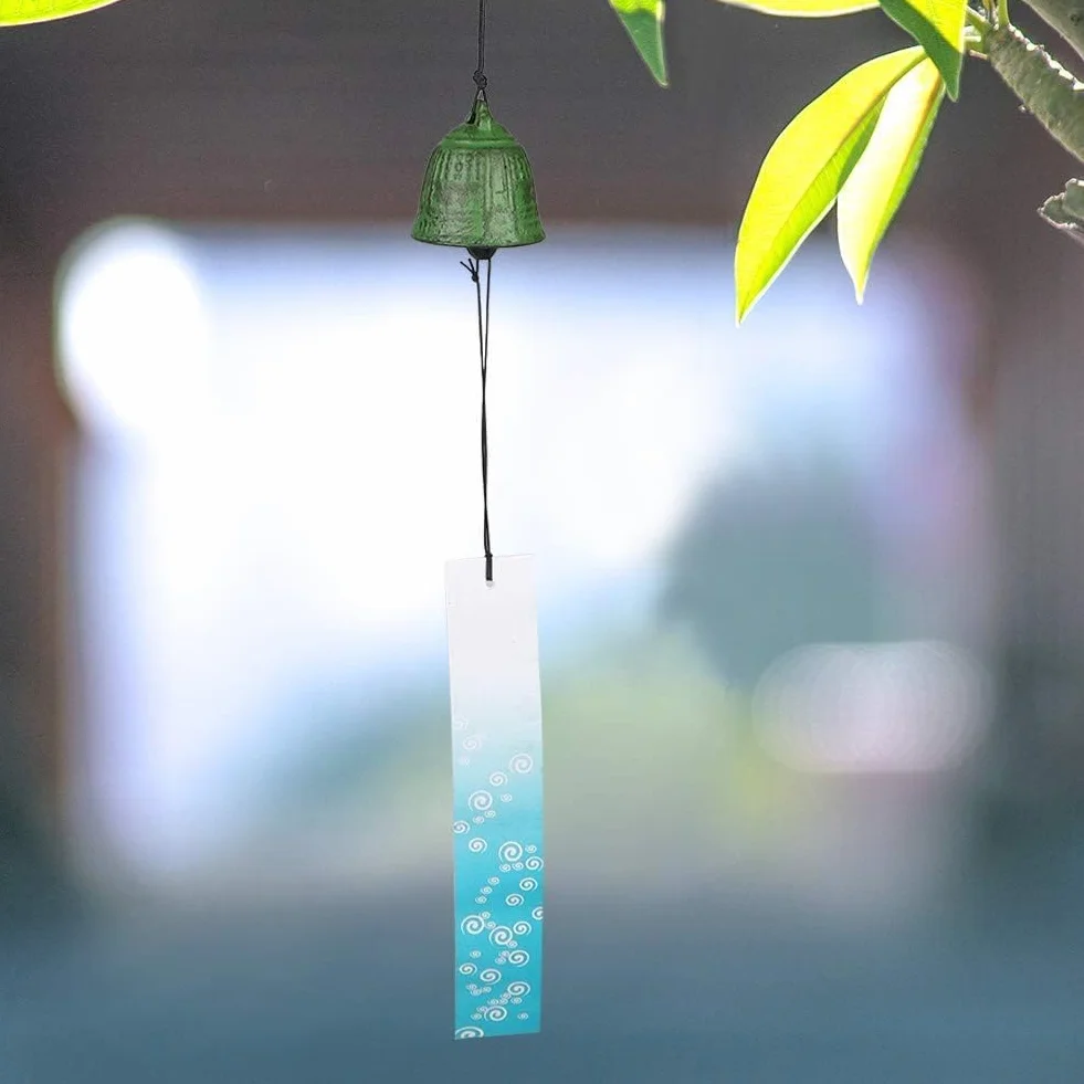 Campanas de Viento Estilo Japonés Furin Nambu Hierro Fundido Feng Shui para Exterior Interior