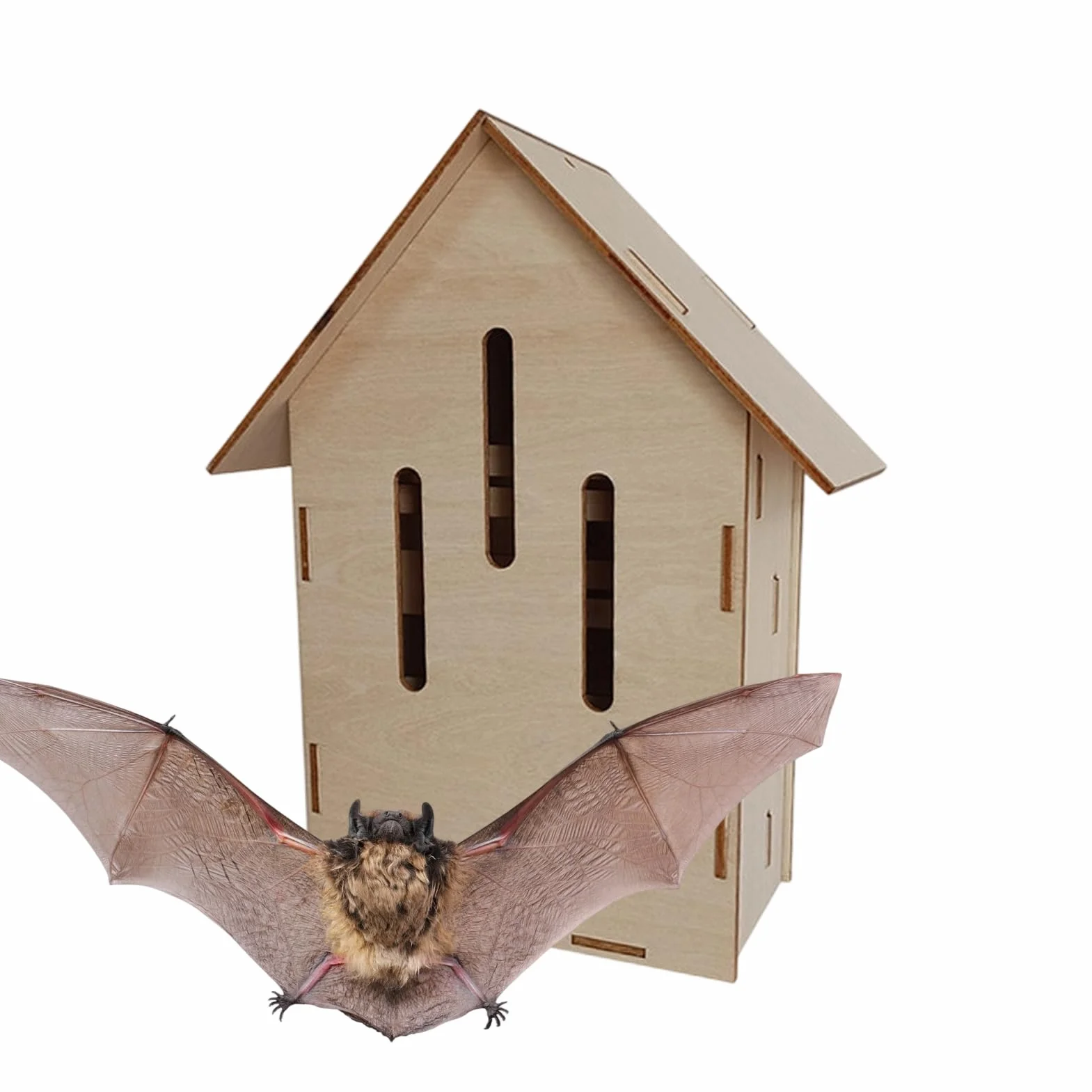 Refugio para Murciélagos para Jardín - Hábitat De Animales De Madera,Cueva De Descanso para Murciélagos - para Jardineros Amantes de la Naturaleza Propietarios de Casas Granjas Huertos y