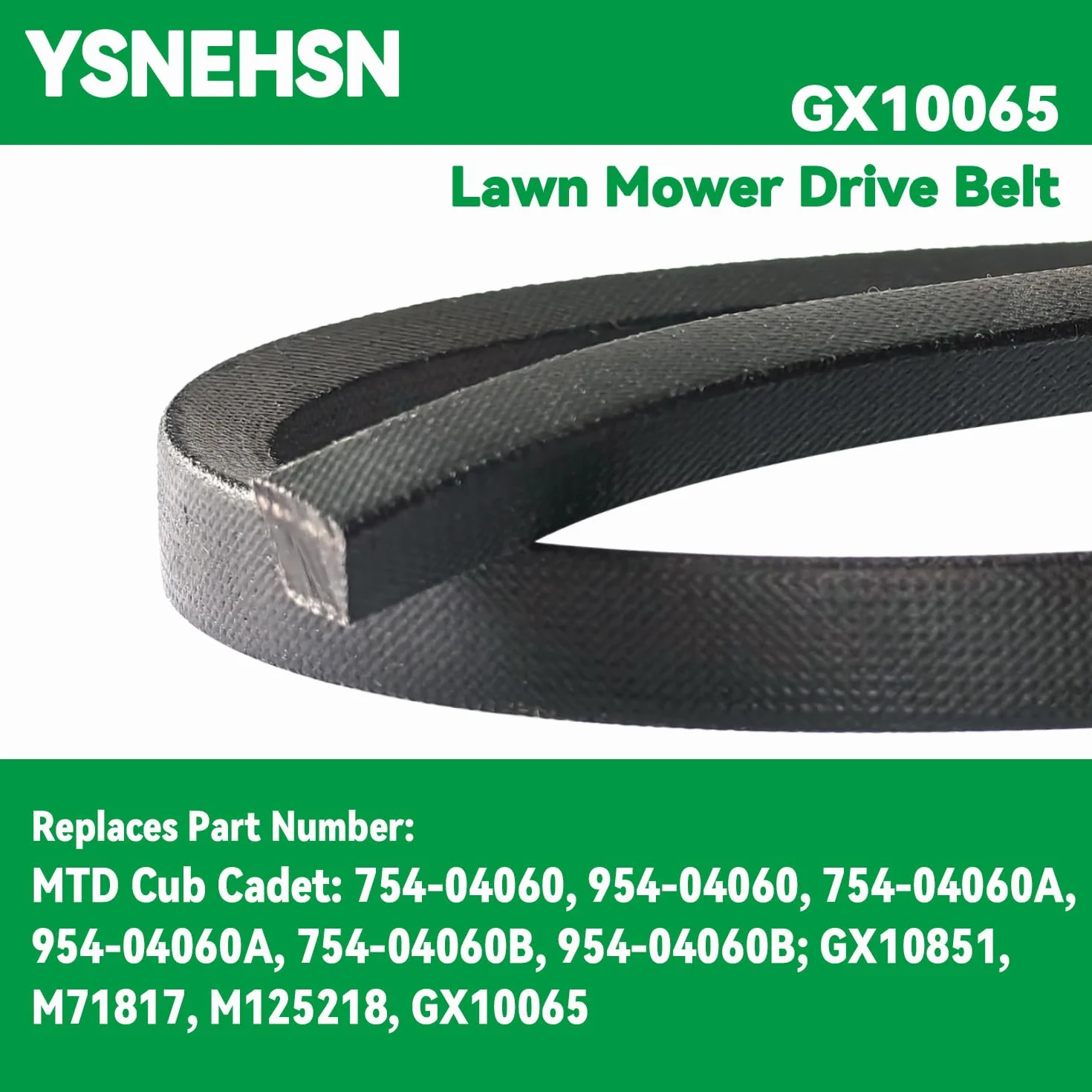 GX10065 - Correa de transmisión para cortacésped MTD Cub Cadet 954-05056 754-04060 954-04060 Craftsman SPM201671081 John Deere GX10851 M125218 GX10065 (1/1/25218) 5.1 cm x 96-1/2 pulgadas)