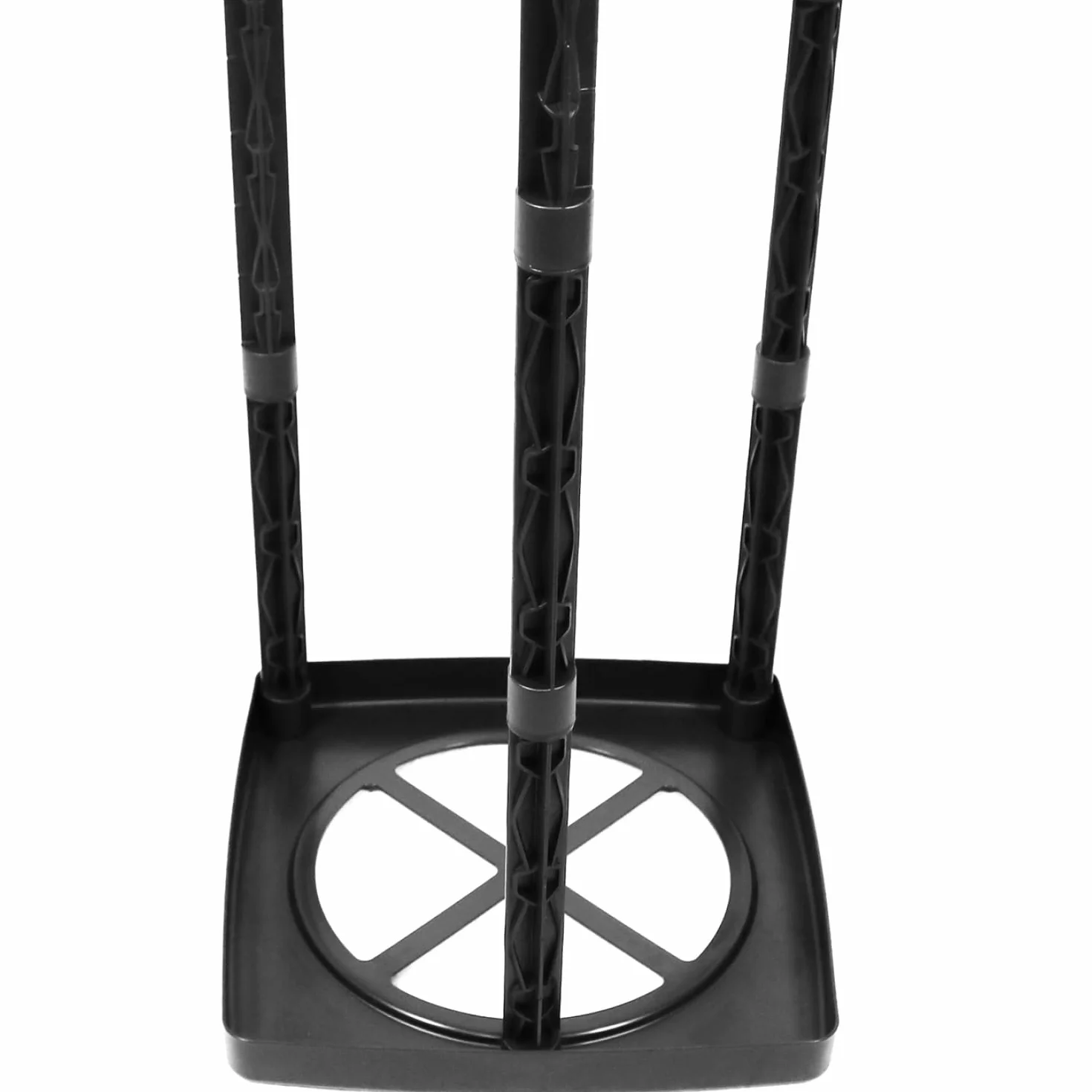 com-four® 3X Soportes para Bolsas de Basura con Tapa - 3 Alturas - Amarillo (3X - Azul)