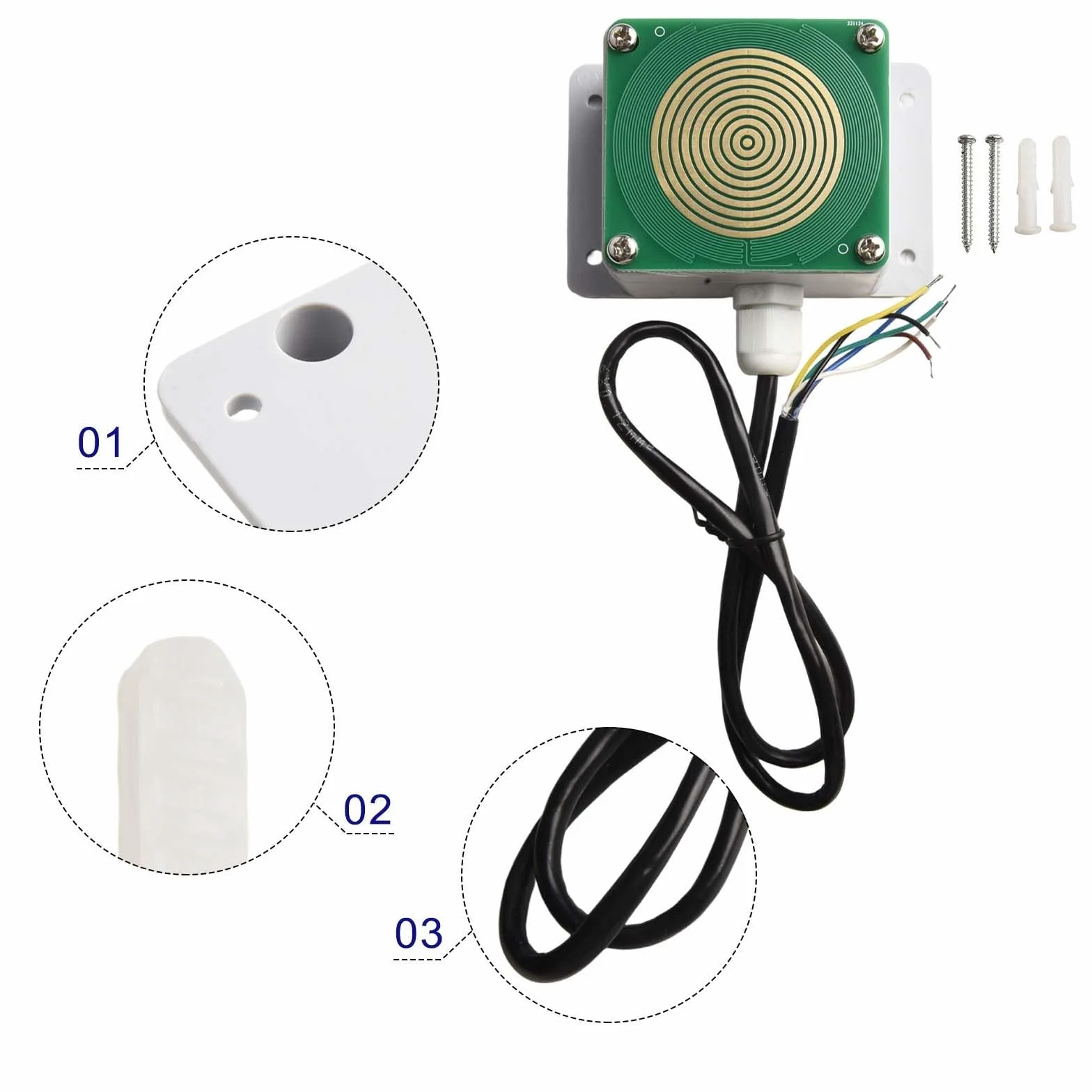 Sensor de lluvia y nieve RS485 ajustable para invernaderos