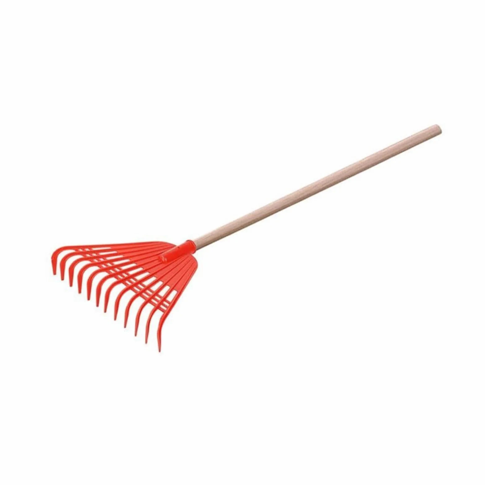 Rastrillo Hojas Plástico Utensilio Exterior Uso Múltiple para Jardinería , Red , 1.2M Poplar Handle