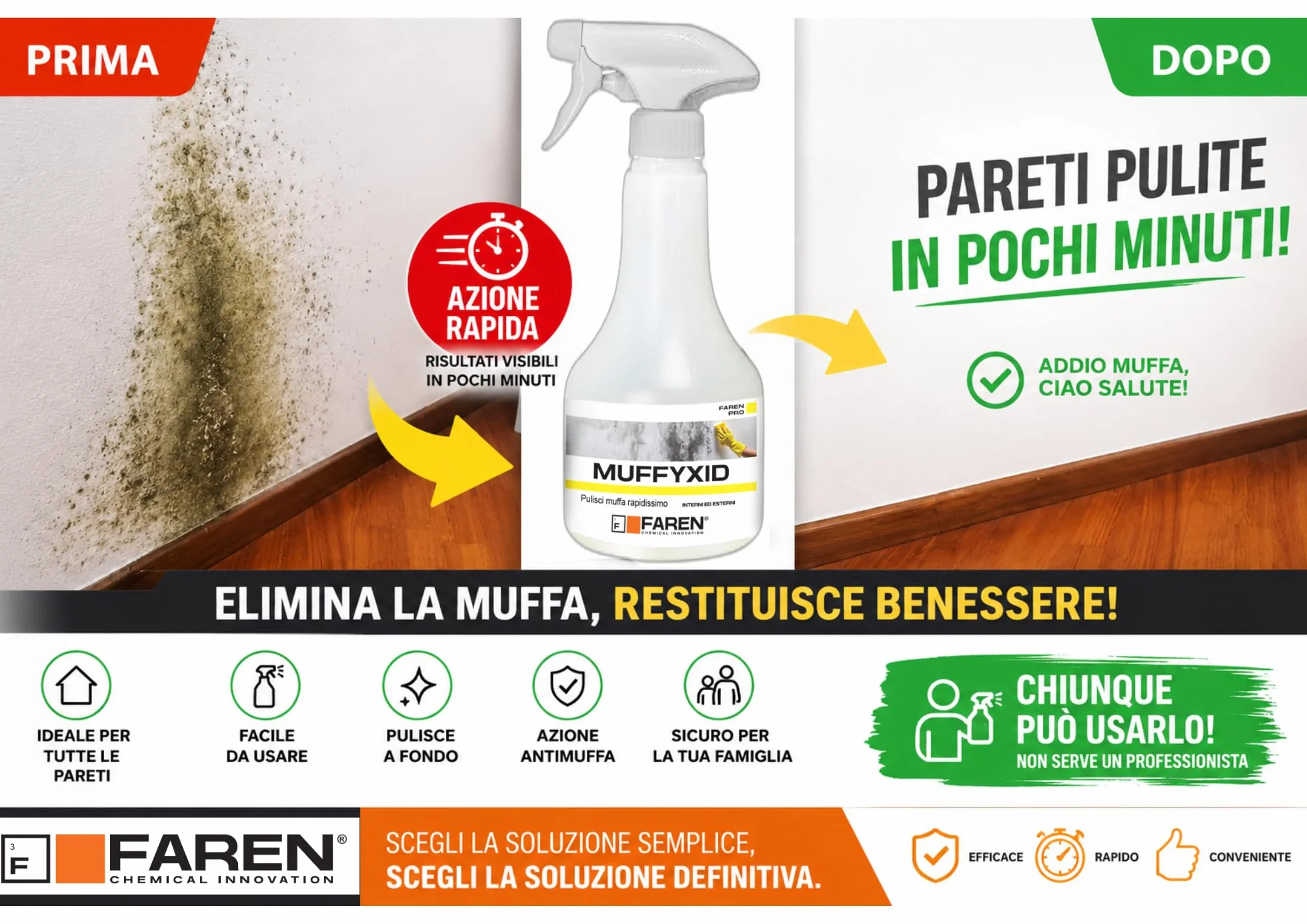 Faren 414500SP Tratamiento elimina moho beige