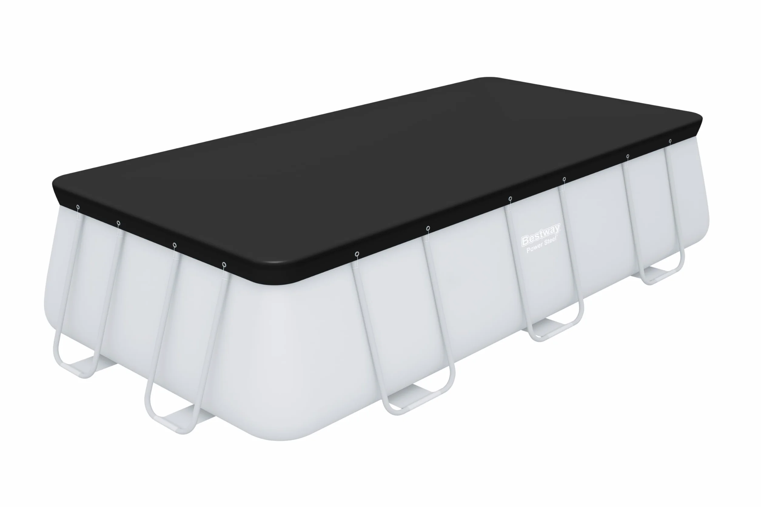 BESTWAY Cobertor de Invierno Rectangular 396x185 cm Negro para Piscinas 412x201 cm 404x201 cm