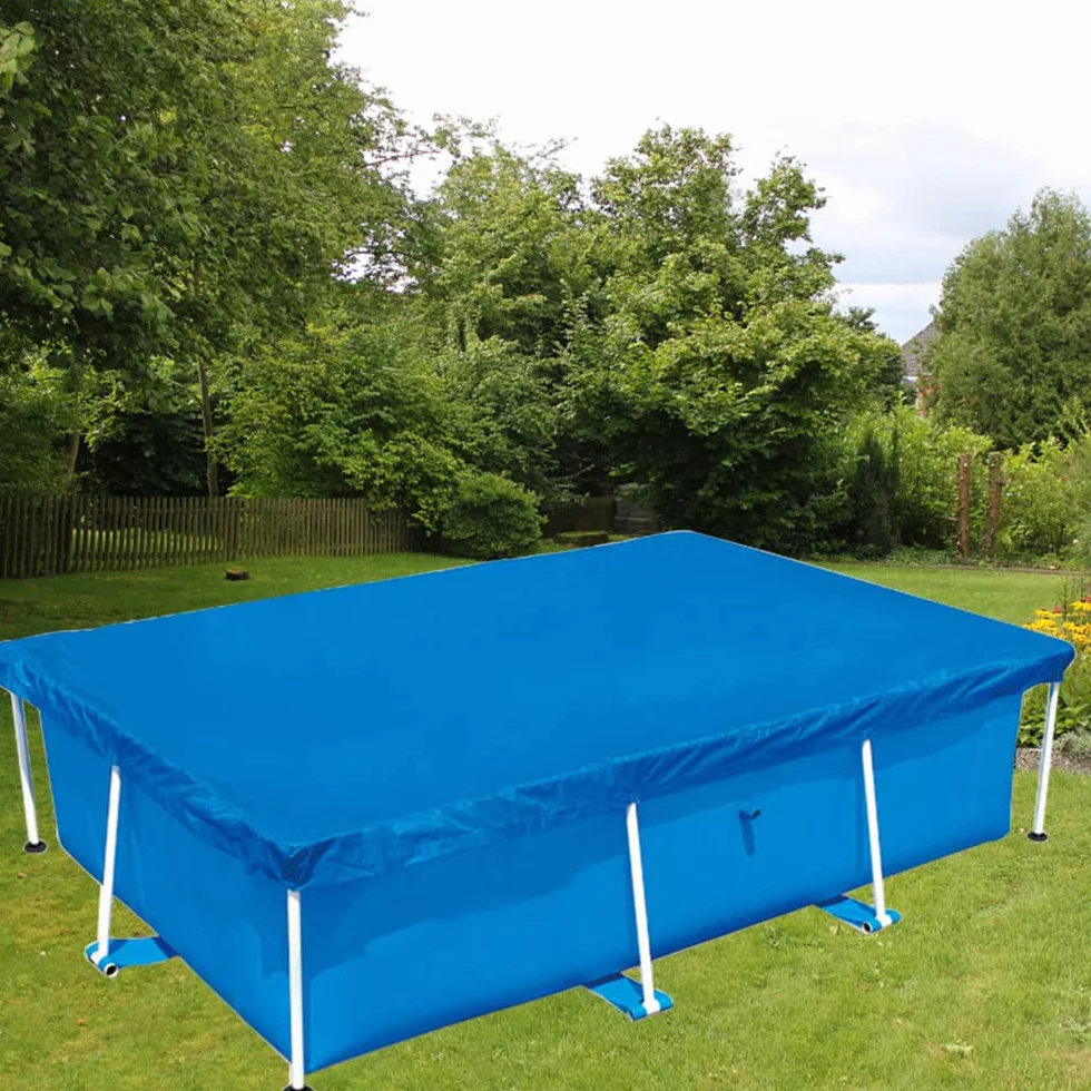 Cobertor para Piscina Rectangular 260 x 170 cm, Cubierta de Protección UV Plegable, Exterior