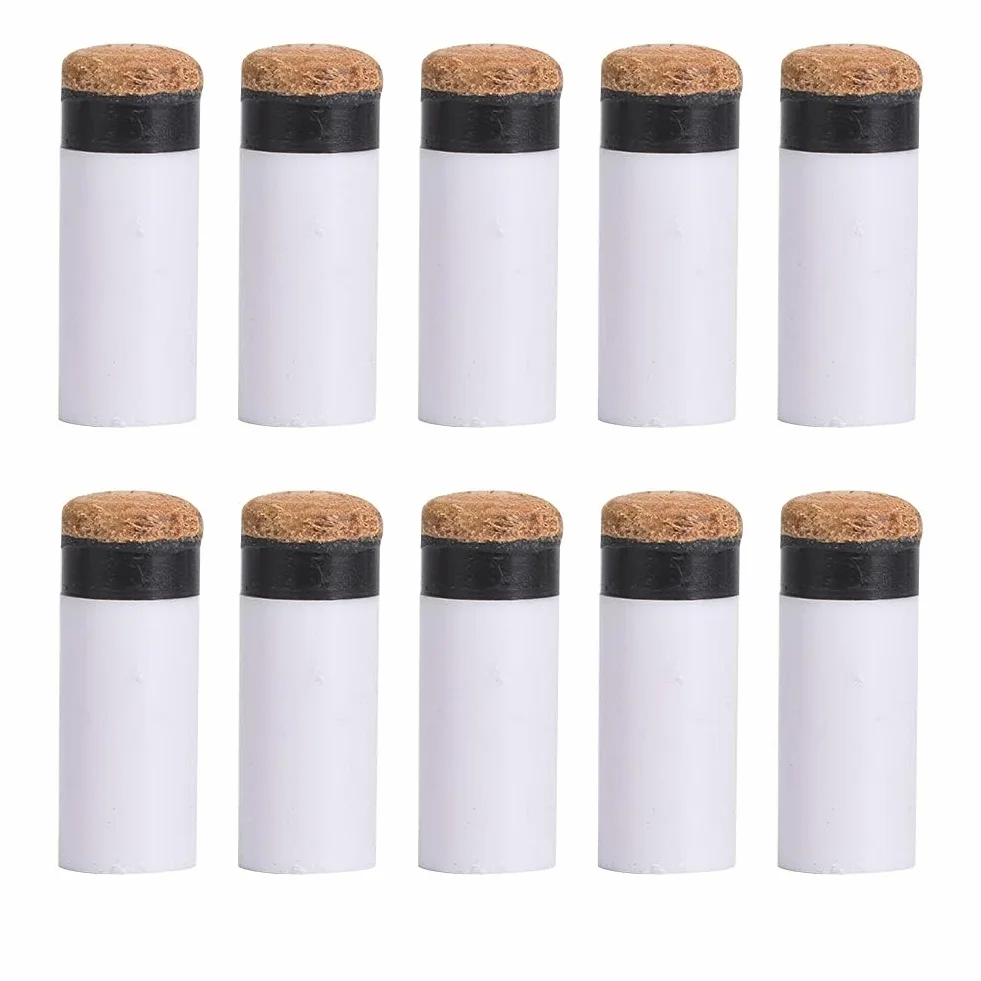 Alomejor Reemplazo Punta Taco Billar 13mm - Juego de Recambios para Cachas de Billar y Snooker - Kit de 10 Unidades