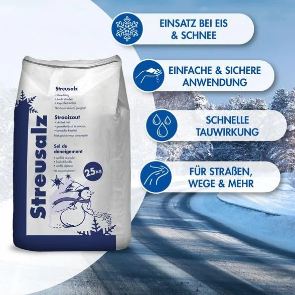 Hamann Sal para hielo y nieve 100 kg 4 x 25 kg