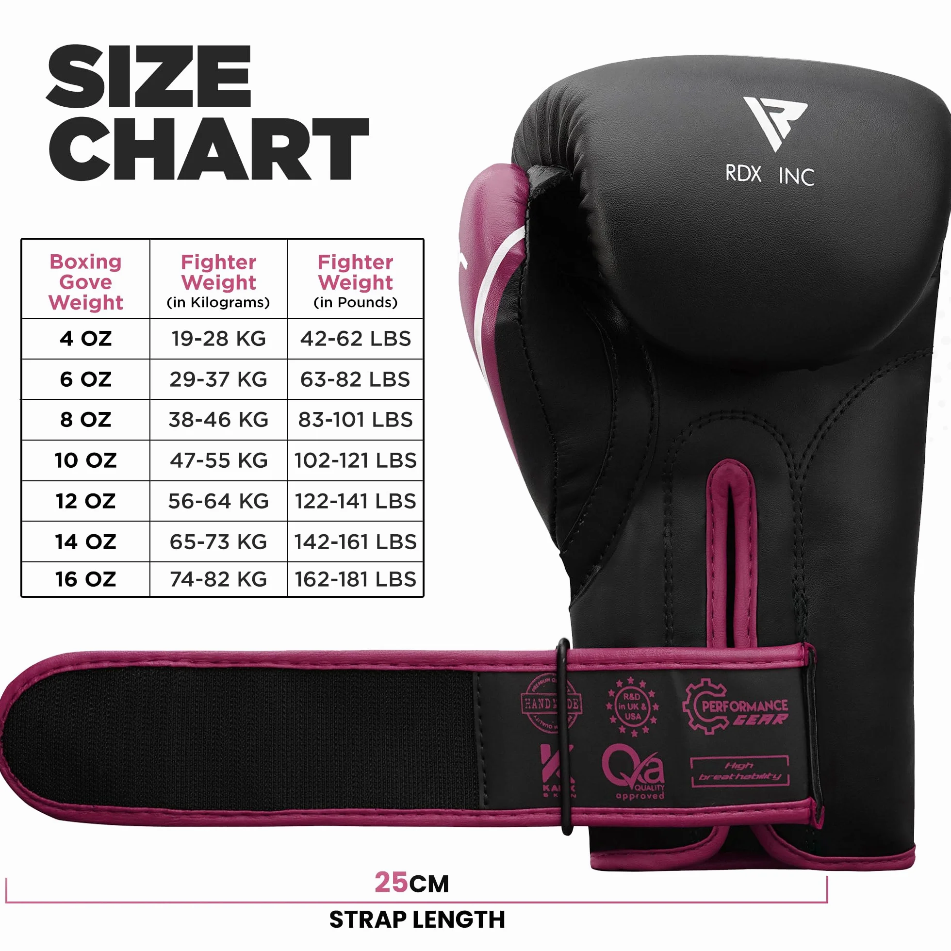 RDX Guantes de Boxeo Niños Cuero Maya Hide 6oz 4oz Entrenamiento Muay Thai