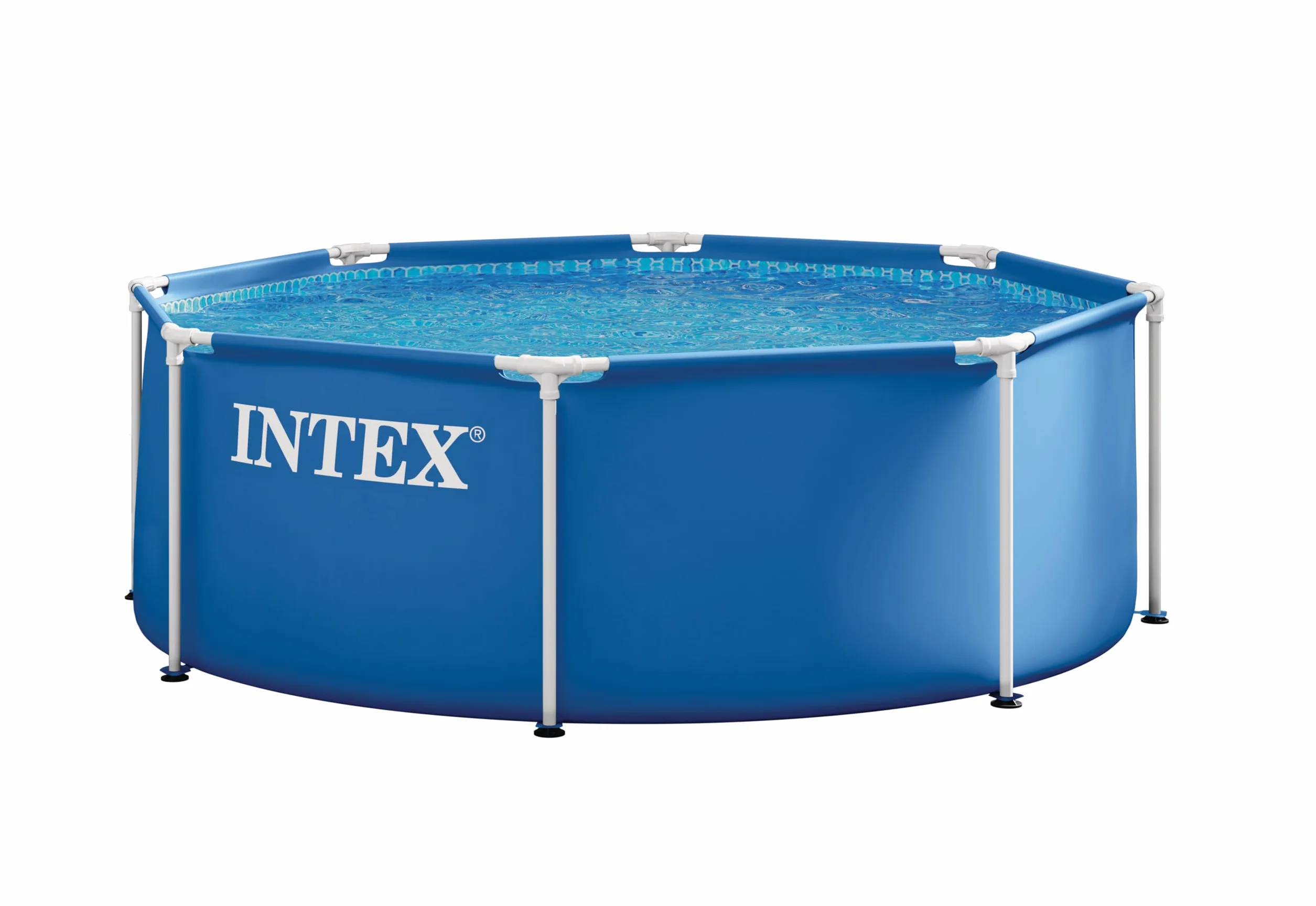INTEX Piscina Exterior Estructura Acero Redonda 244 x 76 cm Azul