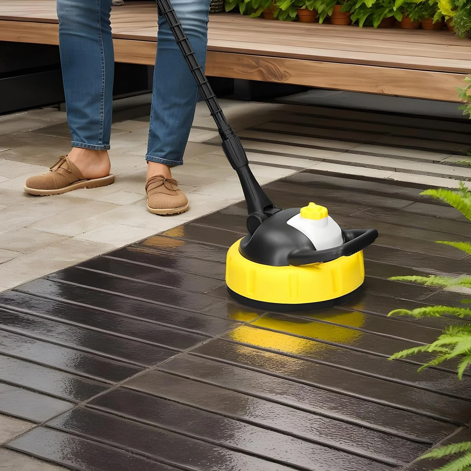 Accesorio Limpiador De Superficies De Hidrolimpiadora Accesorios Limpiador | Disco Para Hidrolimpiadora Eléctrica Herramientas Mejora Hogar Suministros Domésticos Piezas Patio Suelo
